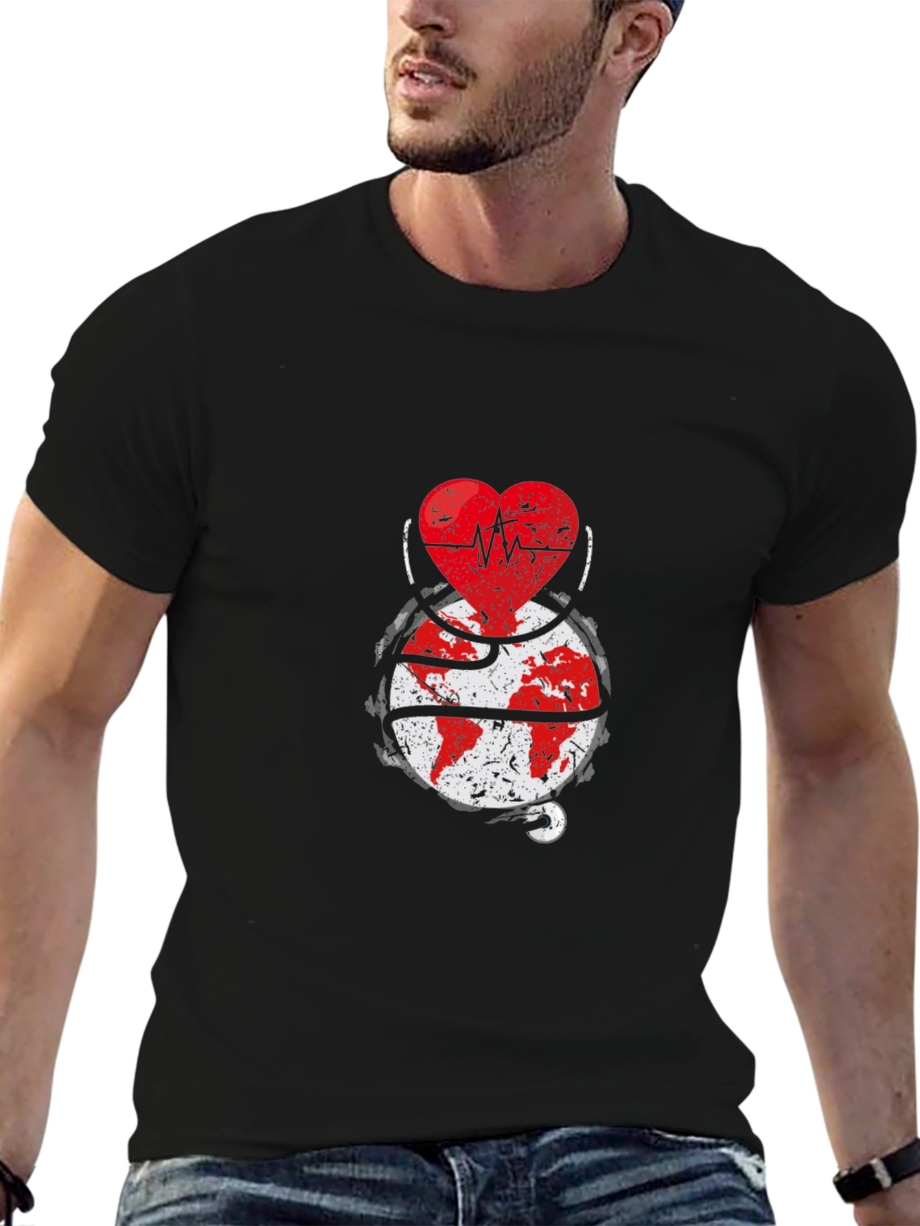 Global Heartbeat Tee - World Health T-Shirt