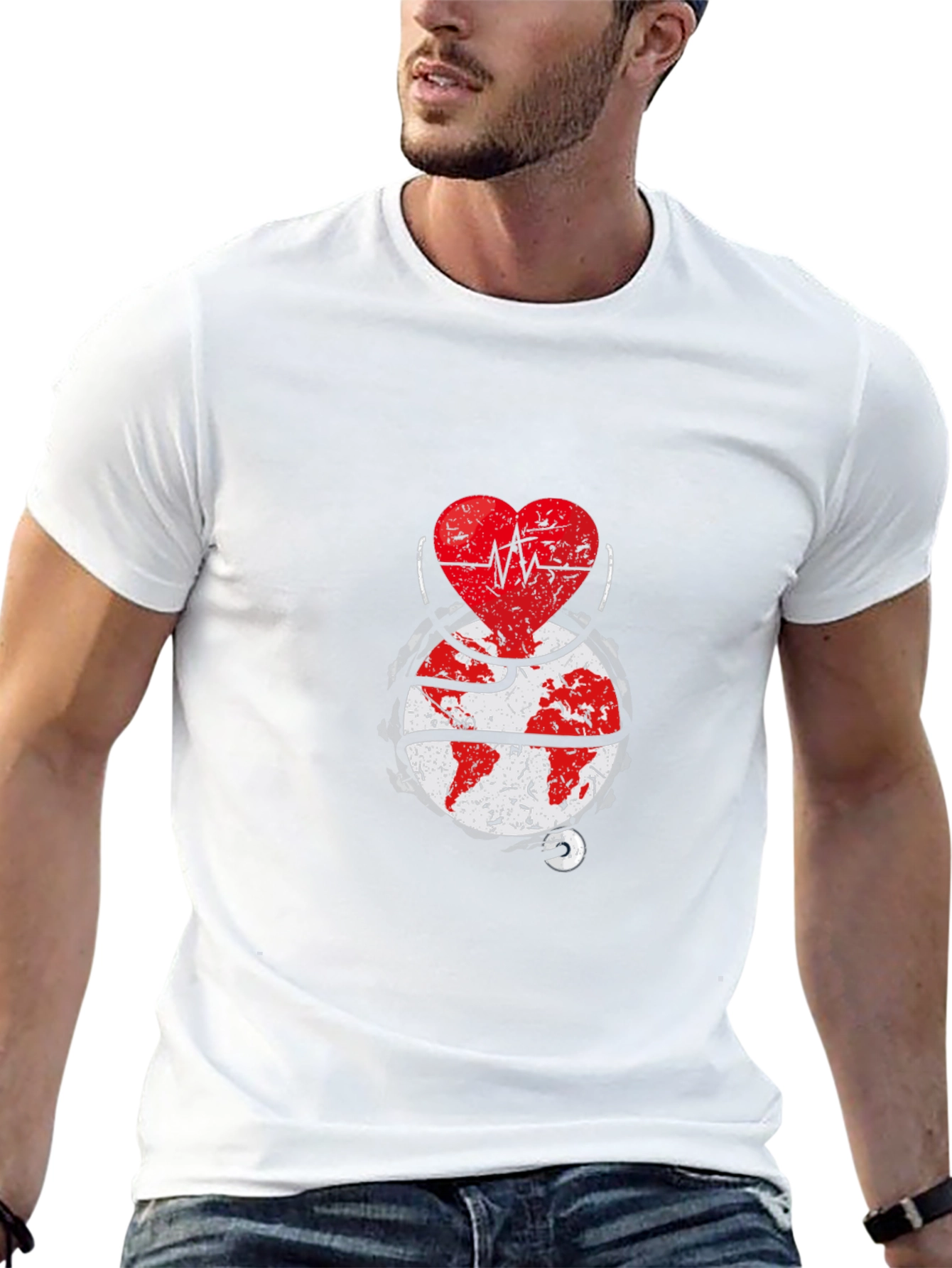 Global Heartbeat Tee - World Health T-Shirt