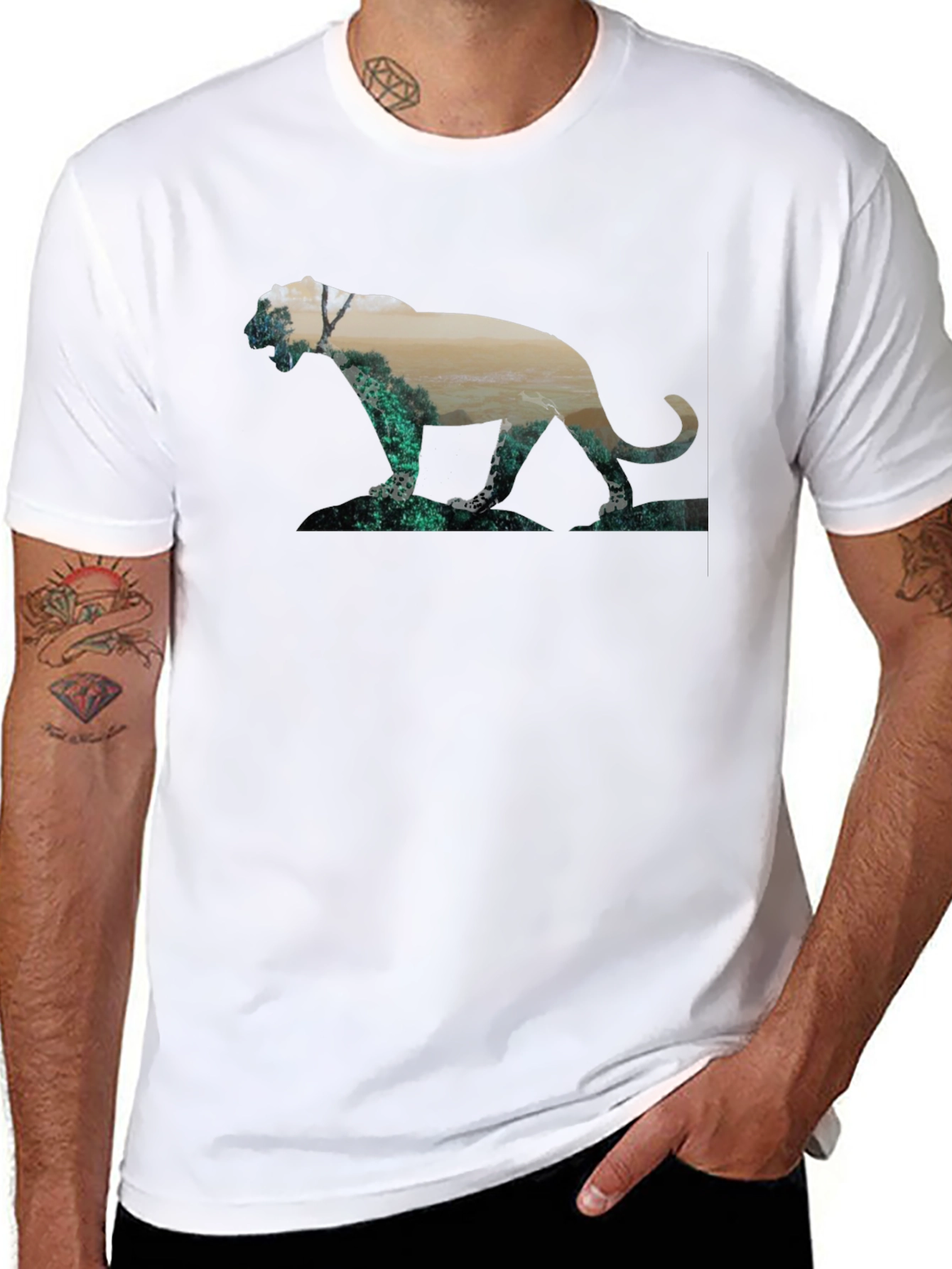 Nature Panther Black T-Shirt