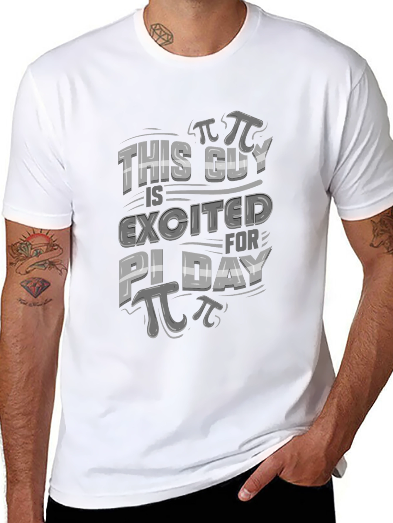 This Guy is Excited for Pi Day T-Shirt