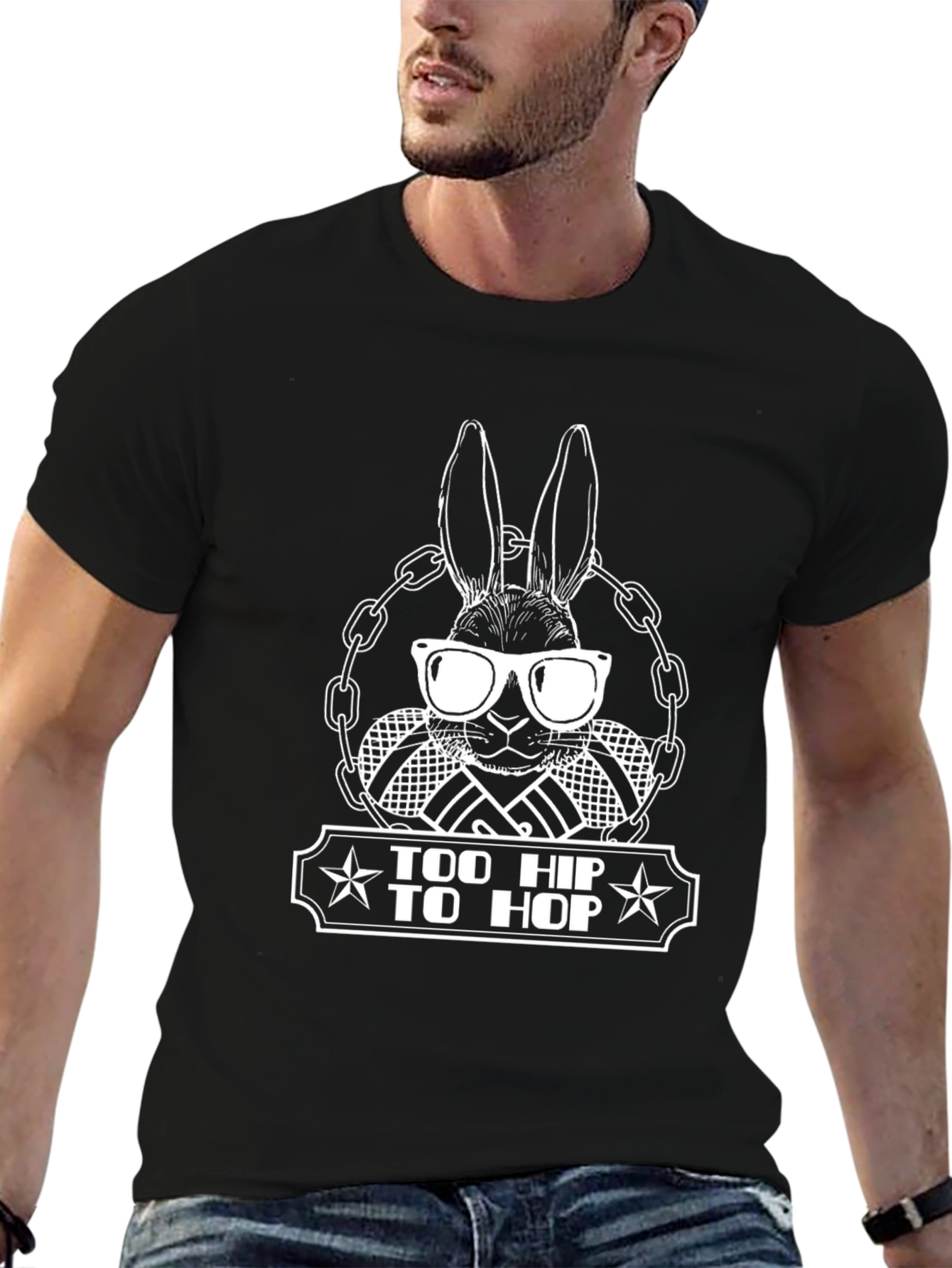 Too Hip To Hop Black Graphic Tee