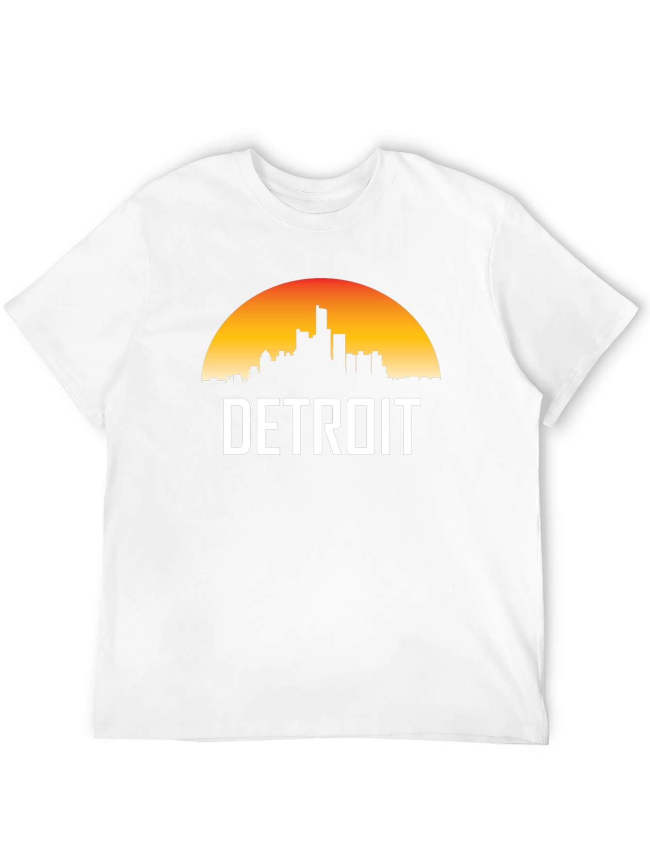 Detroit Skyline Graphic Tee - Sunset Cityscape