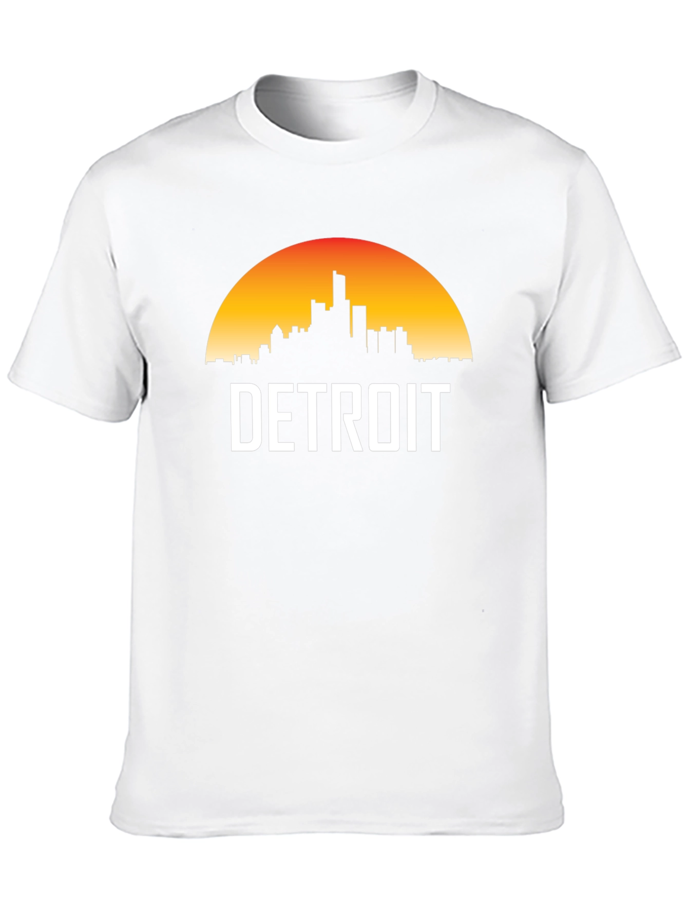 Detroit Skyline Graphic Tee - Sunset Cityscape