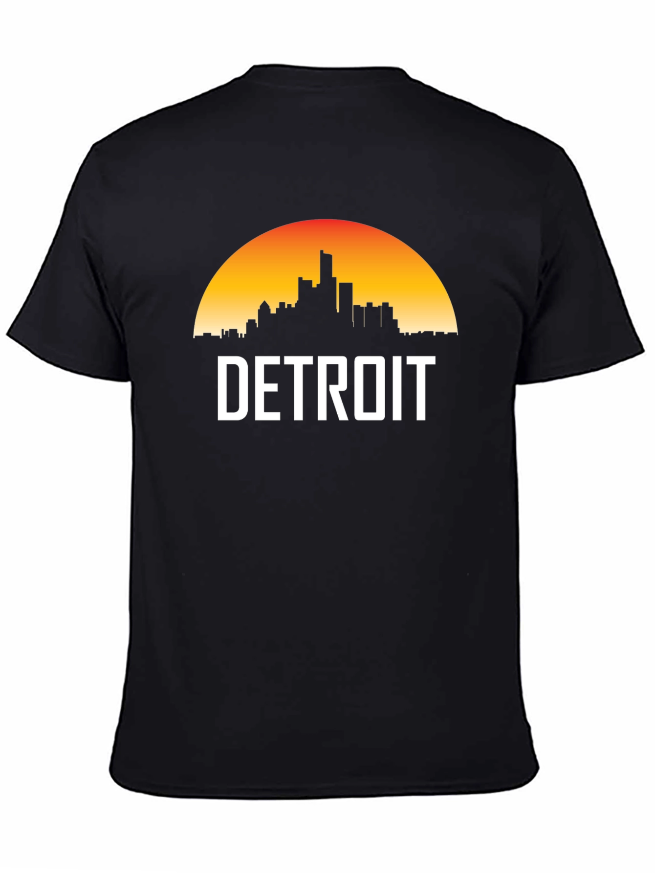 Detroit Skyline Graphic Tee - Sunset Cityscape
