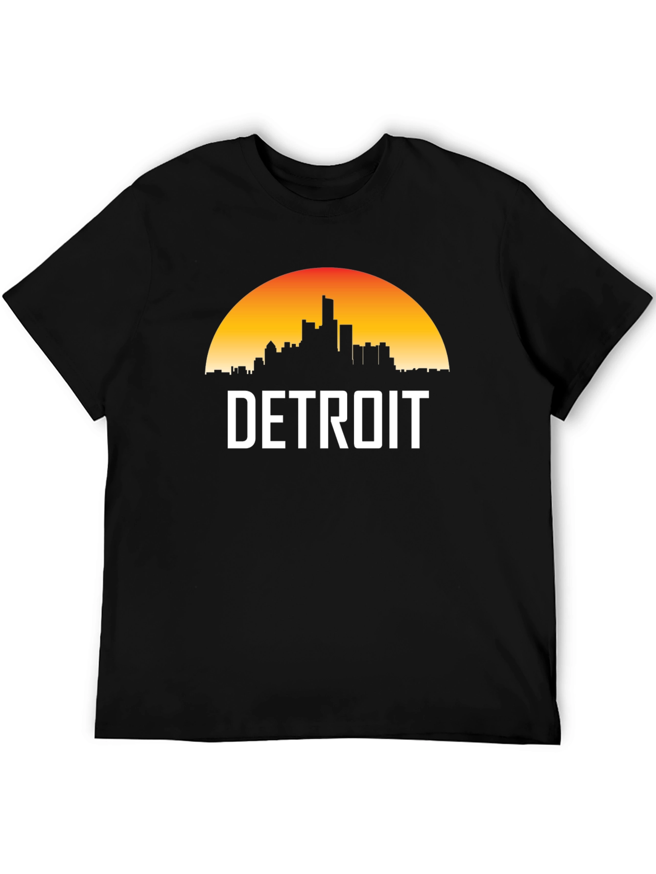 Detroit Skyline Graphic Tee - Sunset Cityscape