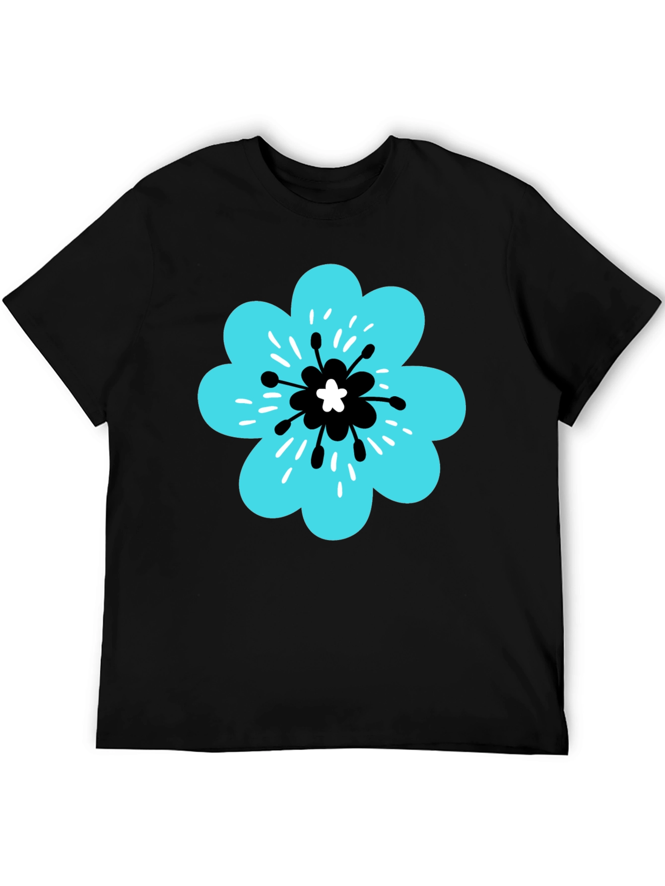 Floral Graphic T-Shirt - Casual Cotton Tee