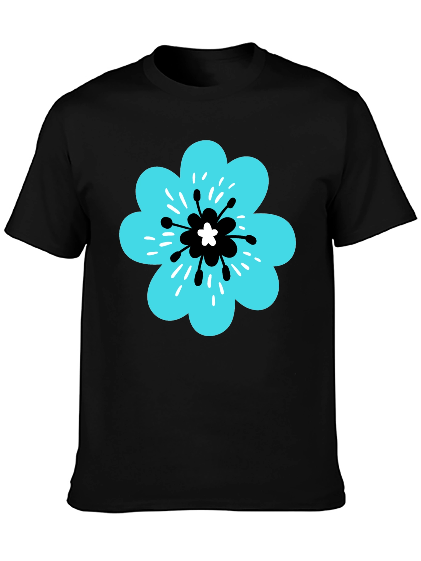 Floral Graphic T-Shirt - Casual Cotton Tee