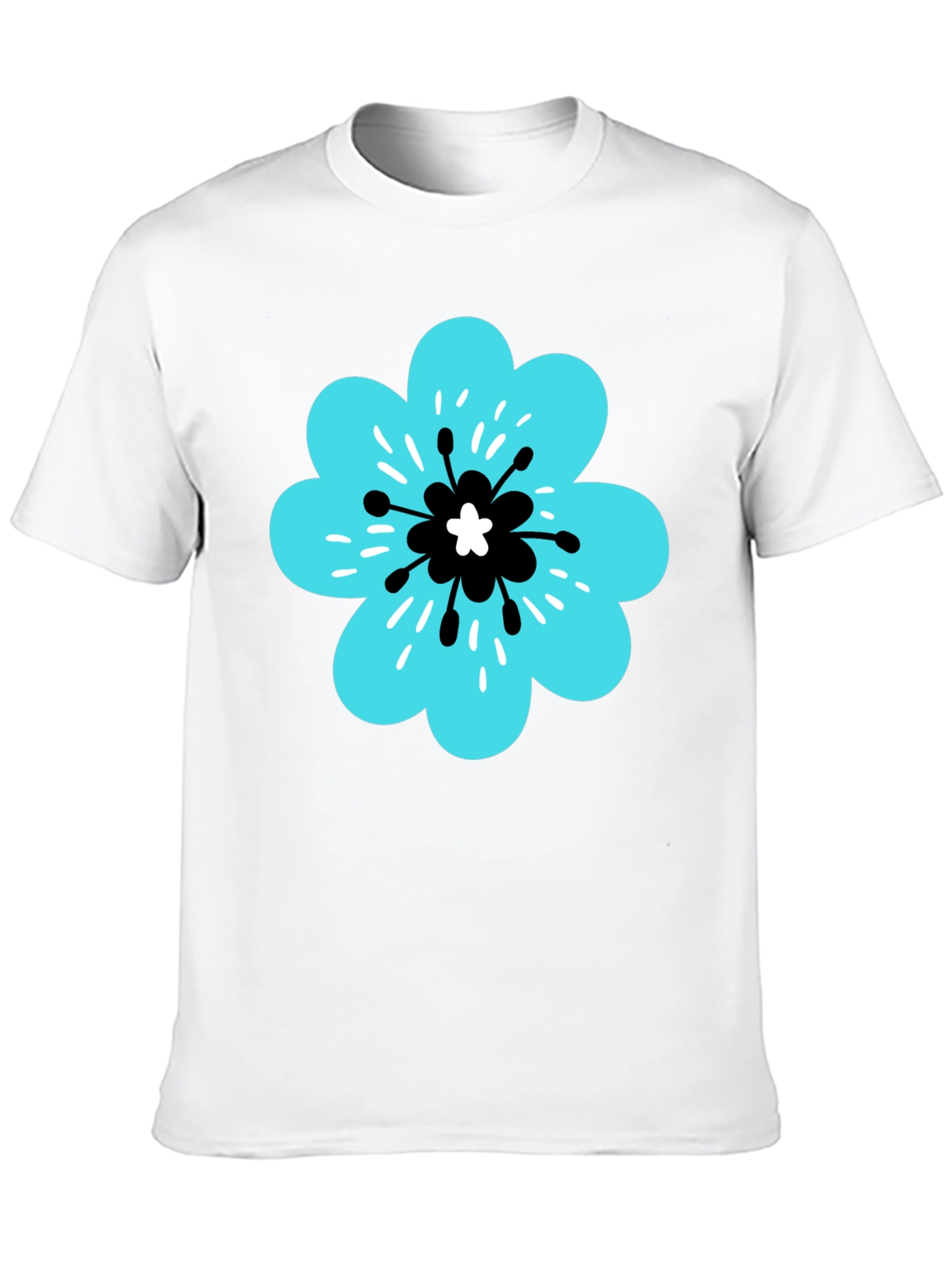 Floral Graphic T-Shirt - Casual Cotton Tee