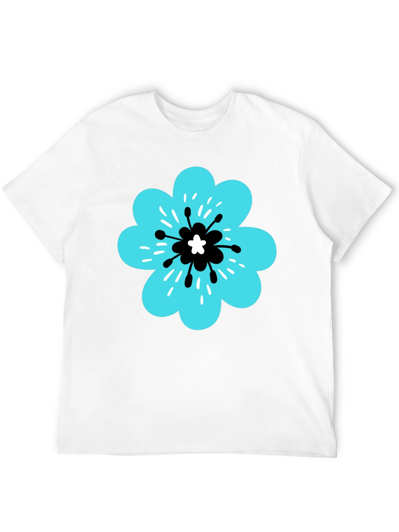 Floral Graphic T-Shirt - Casual Cotton Tee