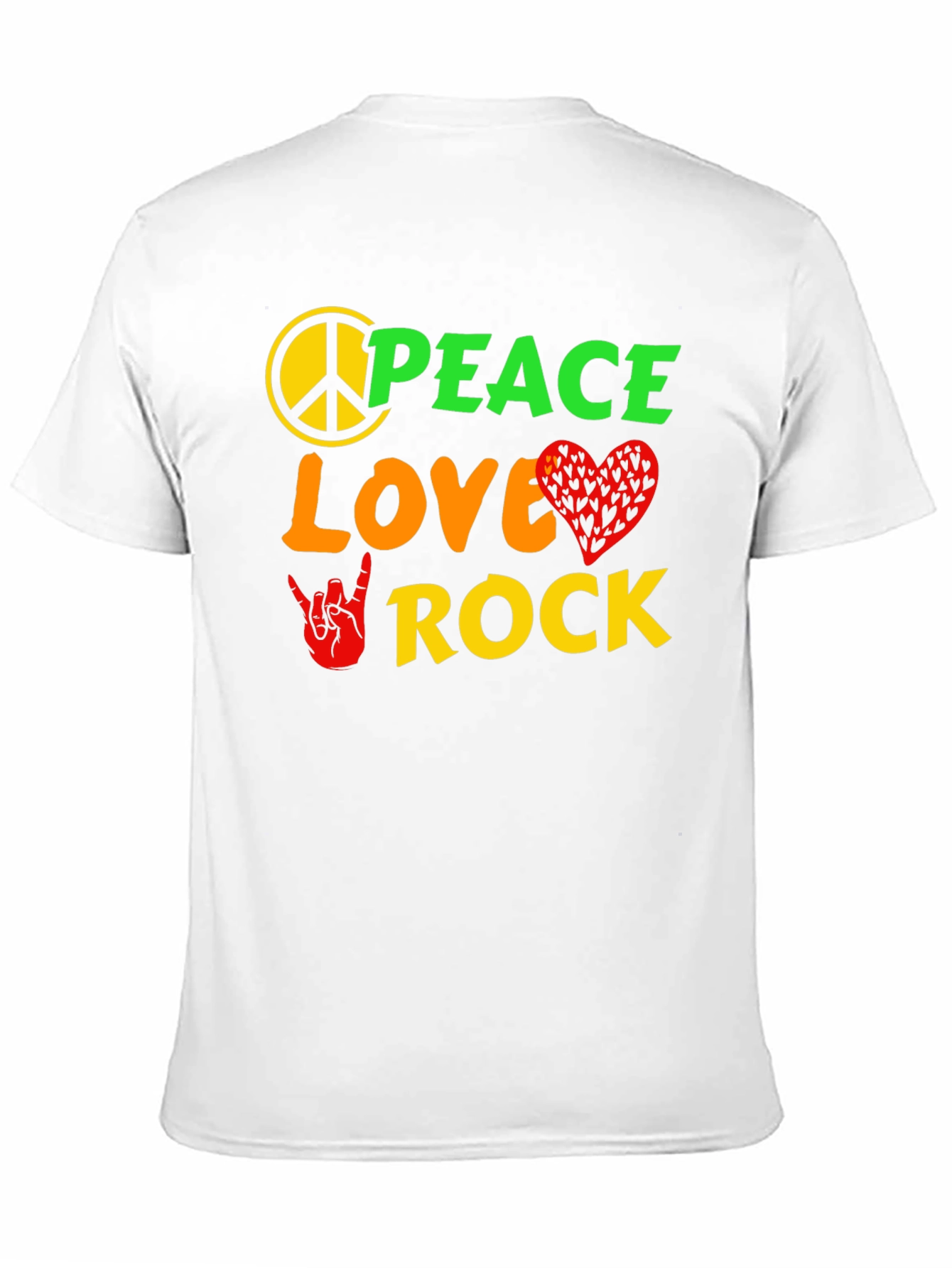 Peace Love Rock Graphic T-Shirt