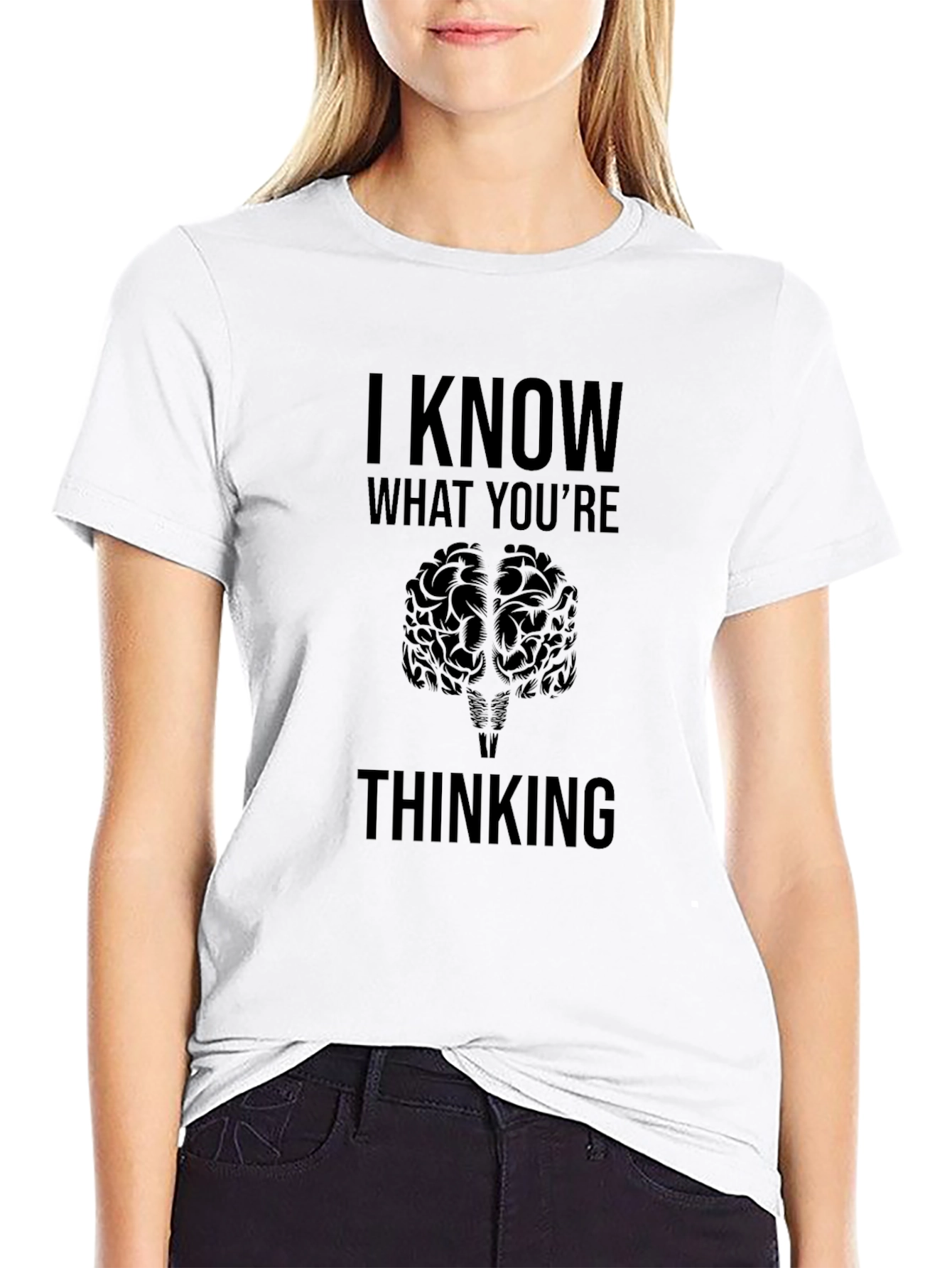 I Know What Youre Thinking Brain Graphic Tee