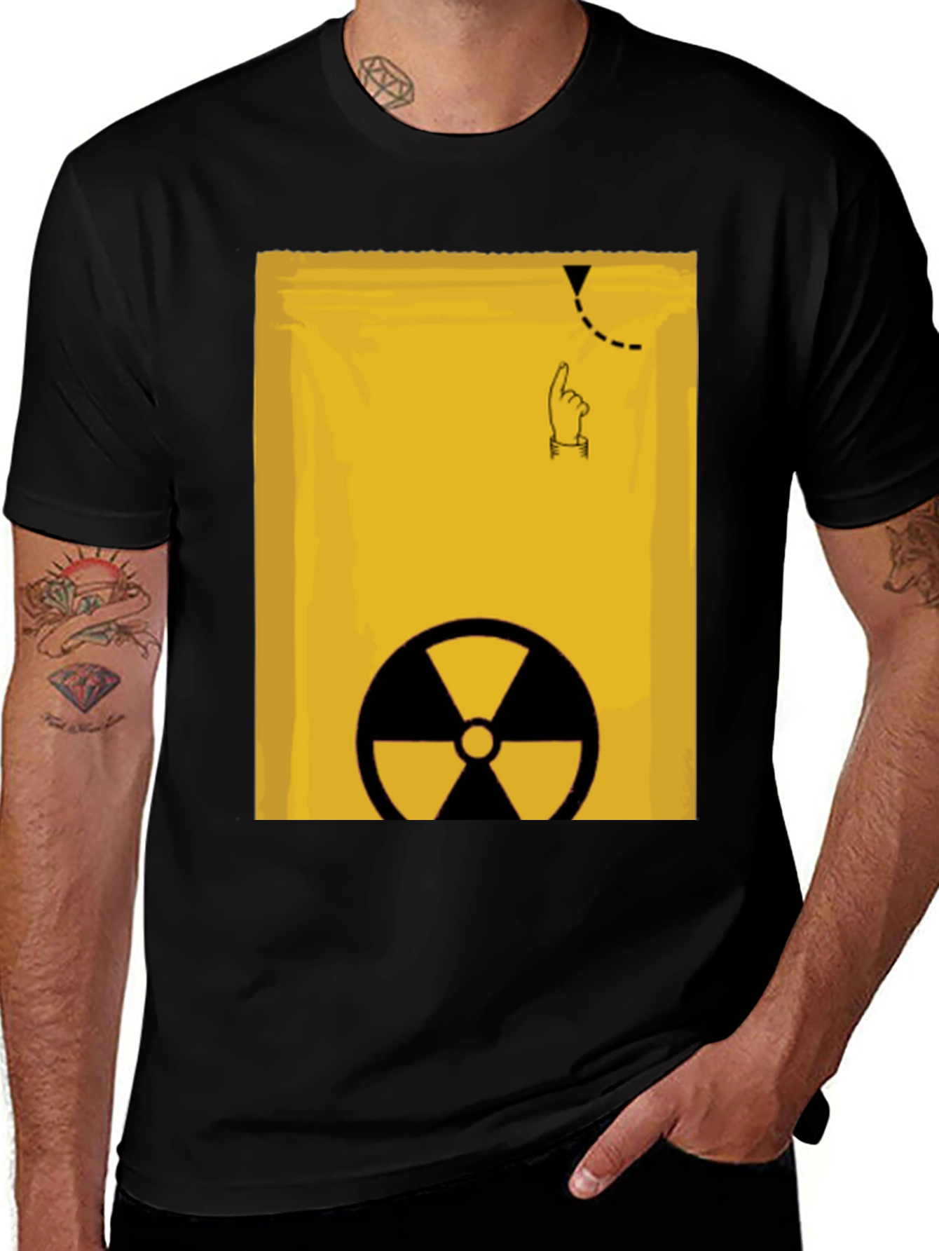 Caution Radiation T-Shirt - Novelty Graphic Tee