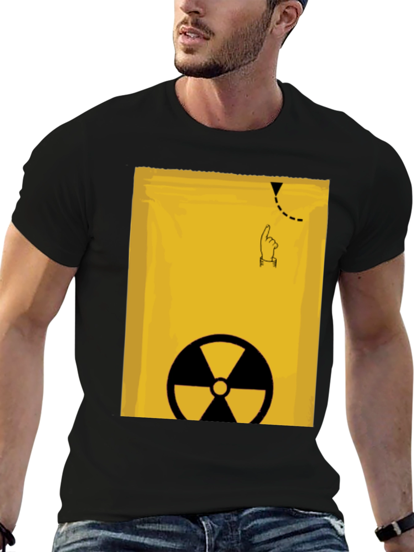 Caution Radiation T-Shirt - Novelty Graphic Tee