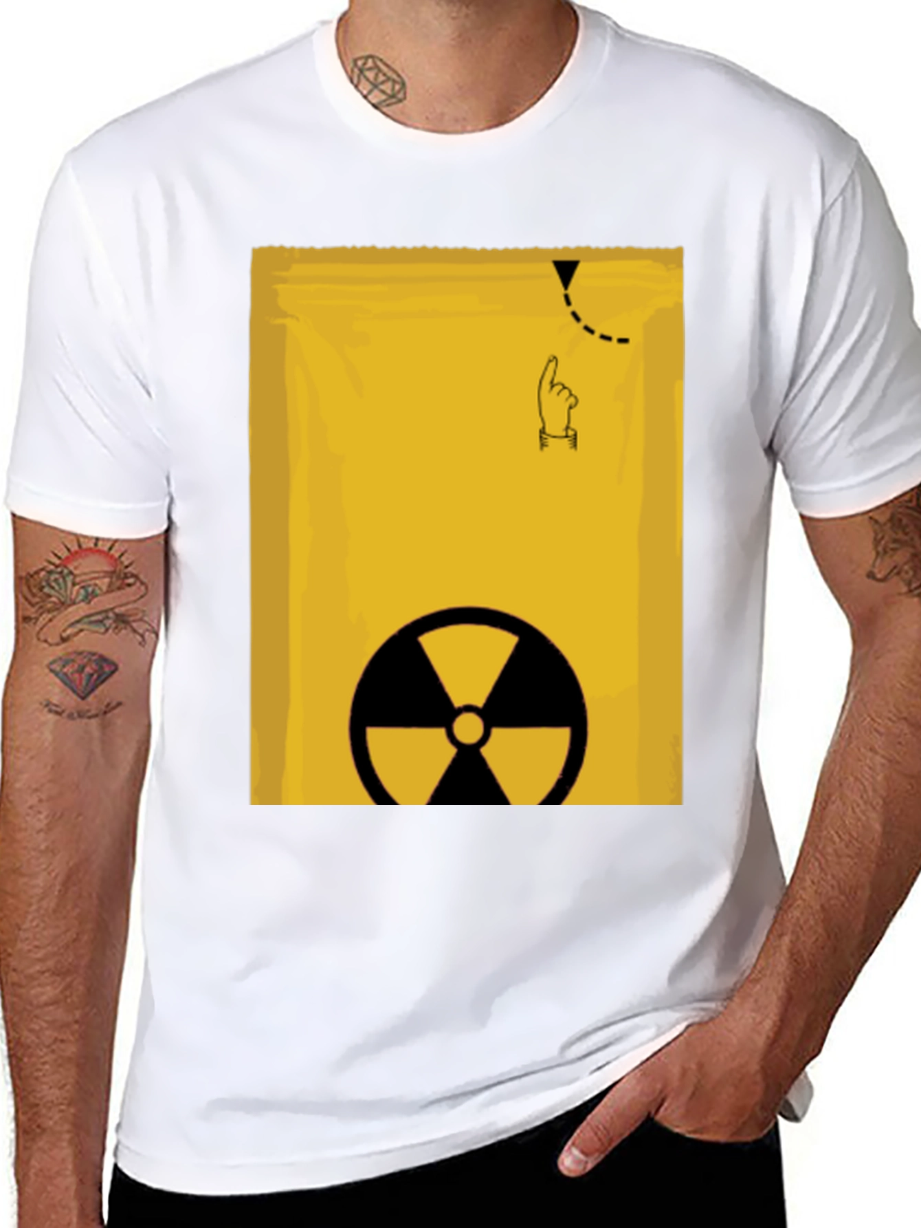 Caution Radiation T-Shirt - Novelty Graphic Tee