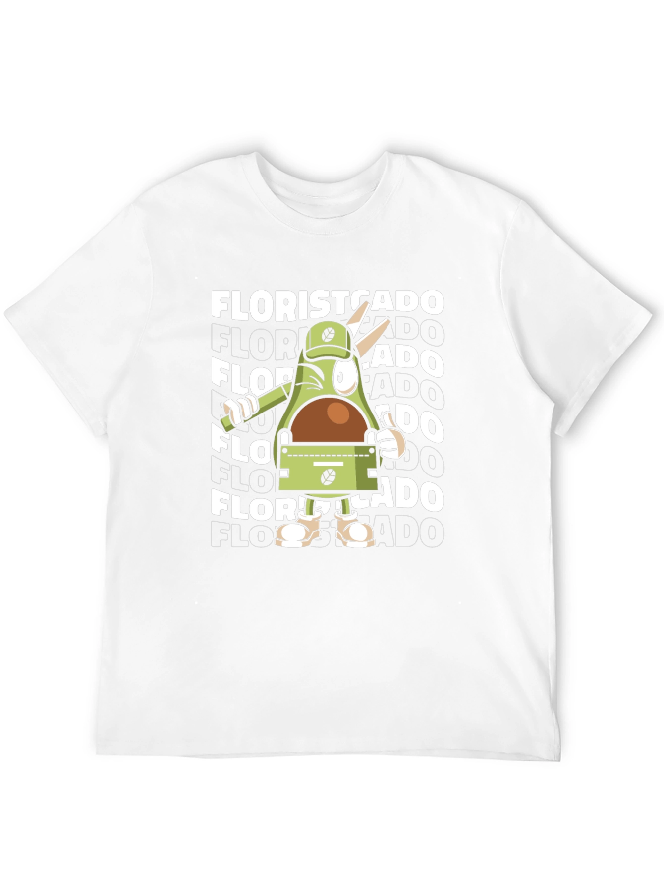 Floristcado Graphic Tee - Unique Avocado Design