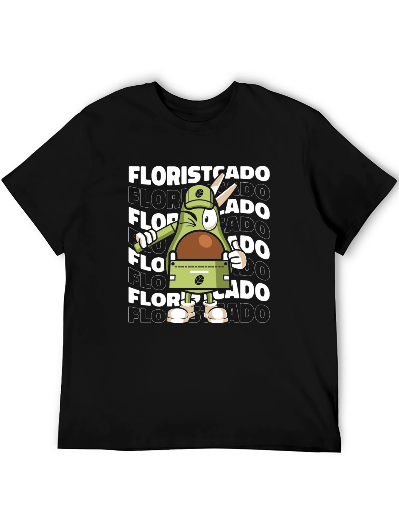 Floristcado Graphic Tee - Unique Avocado Design