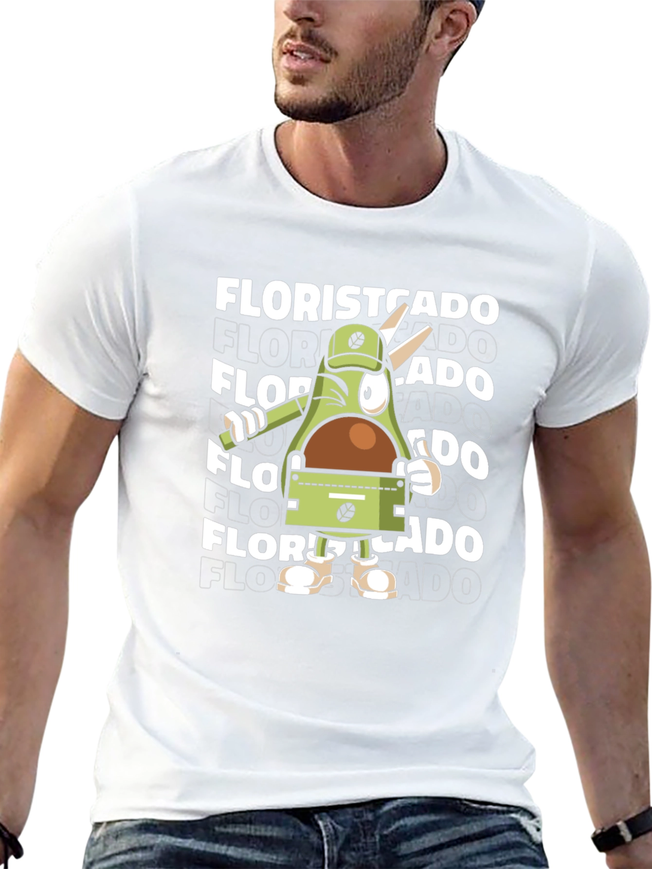 Floristcado Graphic Tee - Unique Avocado Design