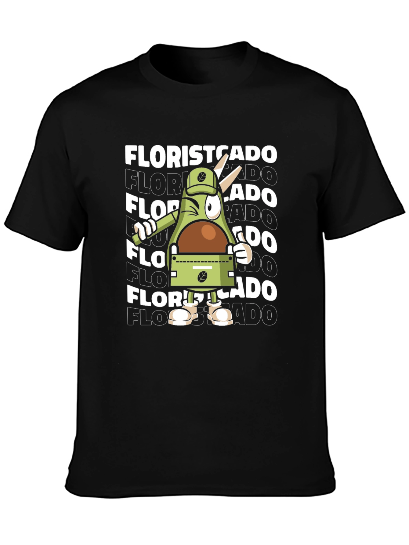 Floristcado Graphic Tee - Unique Avocado Design