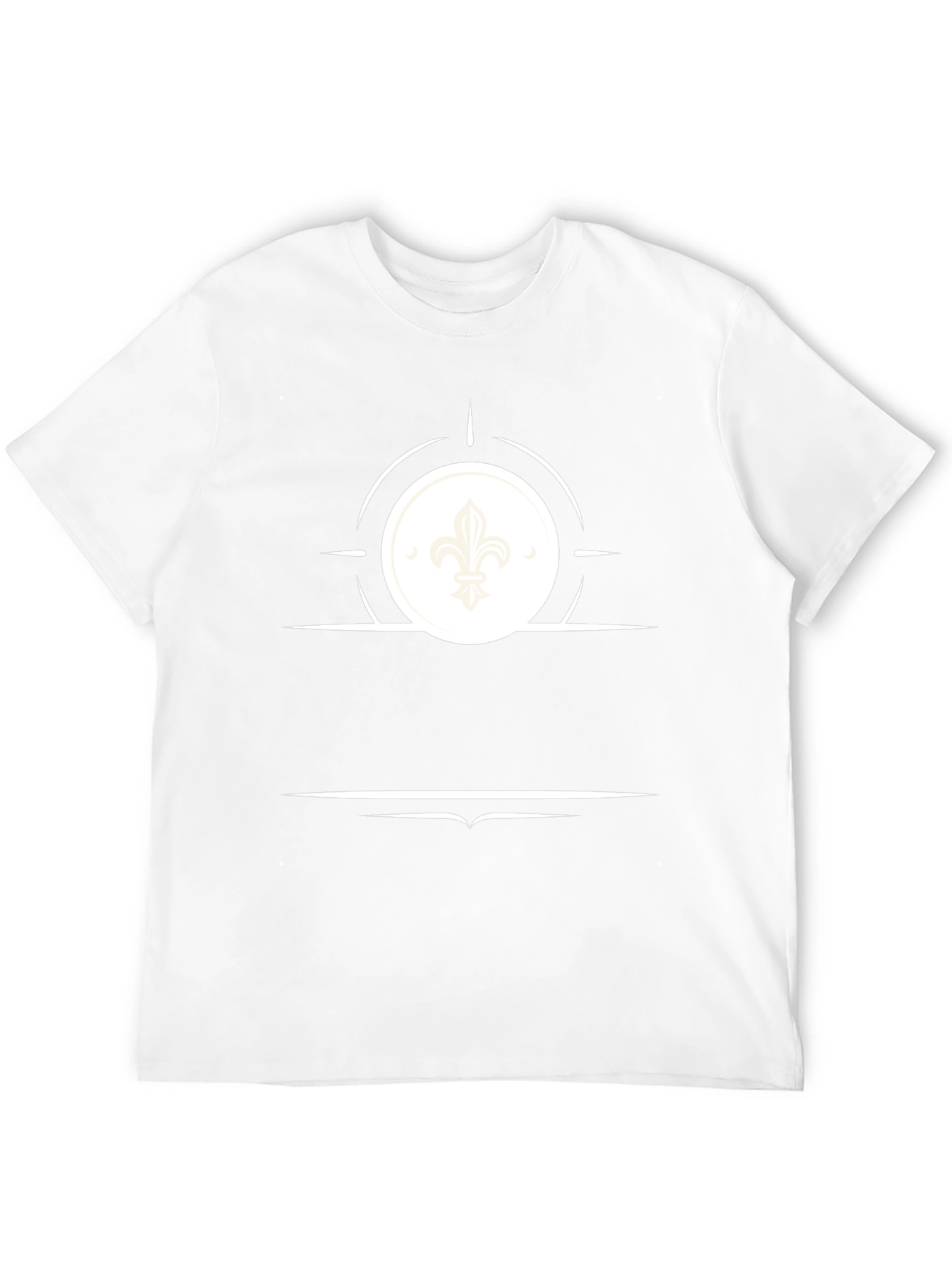 Fleur de Lis Graphic Tee - Stylish Black T-Shirt