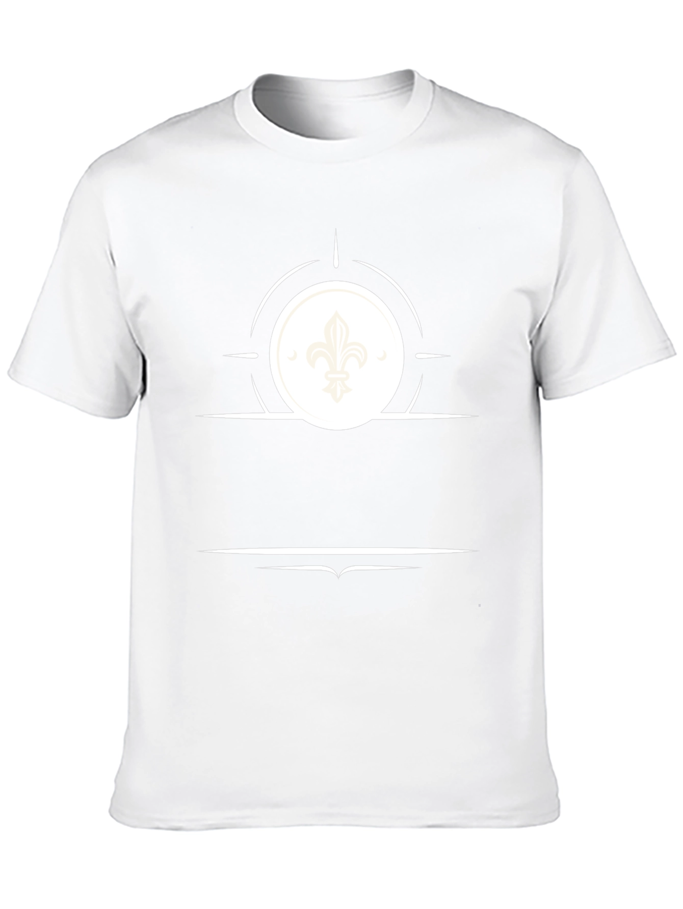 Fleur de Lis Graphic Tee - Stylish Black T-Shirt