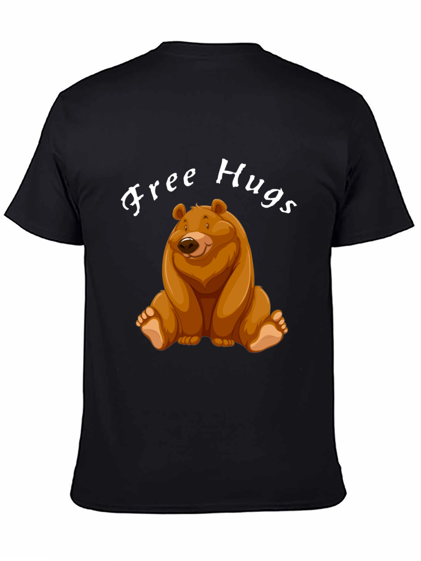 Free Hugs Bear Graphic Tee - Unisex Casual Shirt