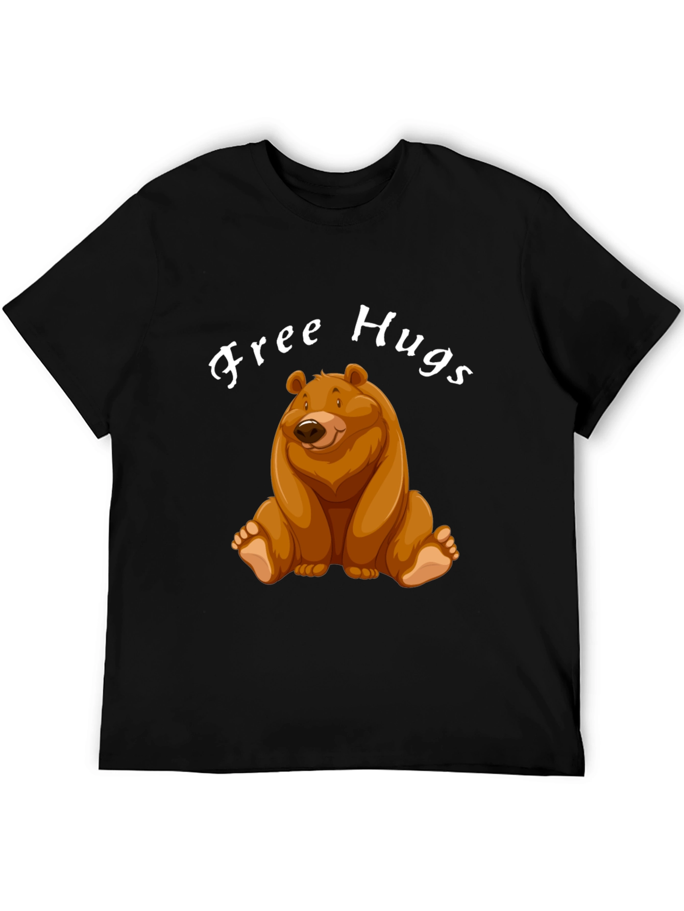 Free Hugs Bear Graphic Tee - Unisex Casual Shirt