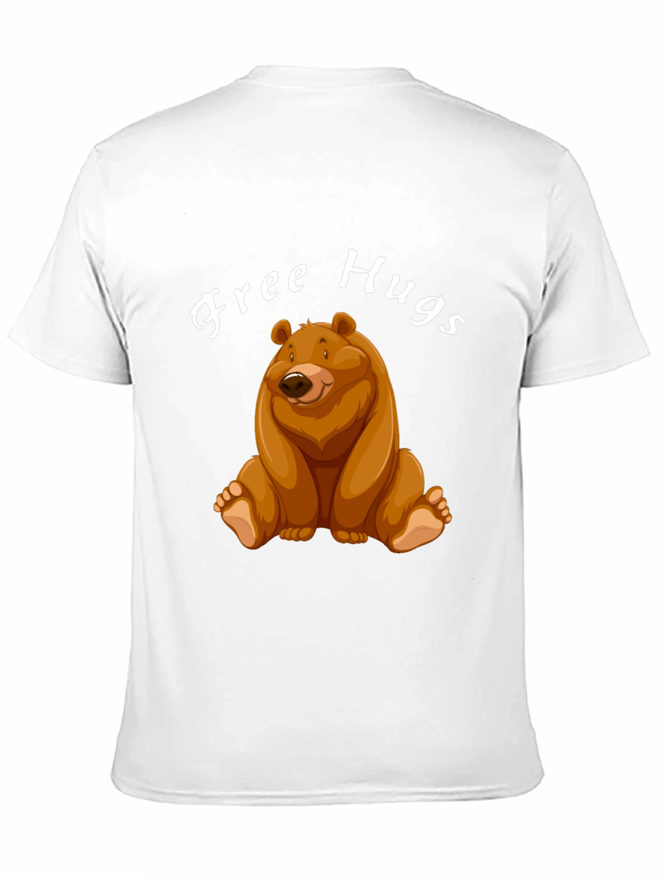 Free Hugs Bear Graphic Tee - Unisex Casual Shirt