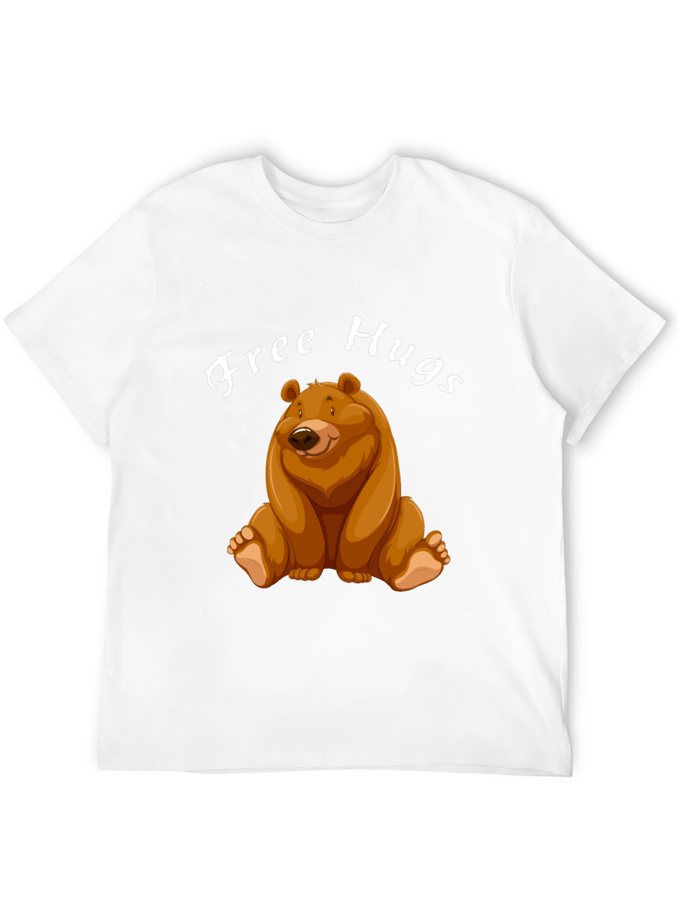 Free Hugs Bear Graphic Tee - Unisex Casual Shirt