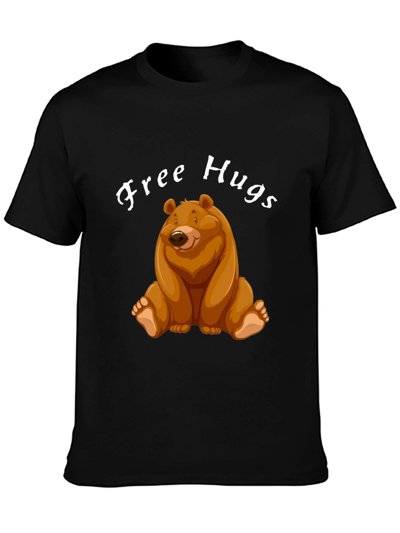 Free Hugs Bear Graphic Tee - Unisex Casual Shirt