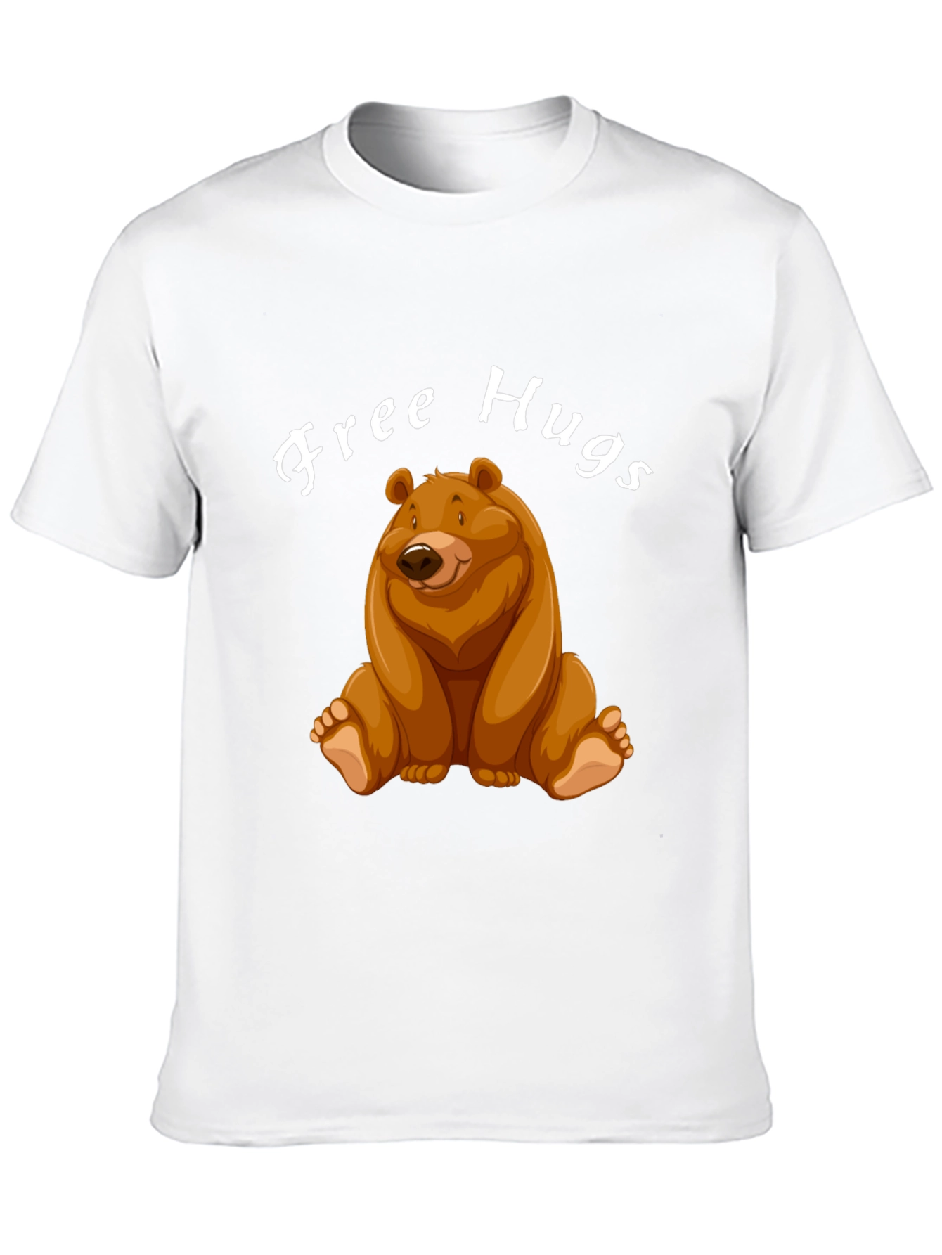 Free Hugs Bear Graphic Tee - Unisex Casual Shirt