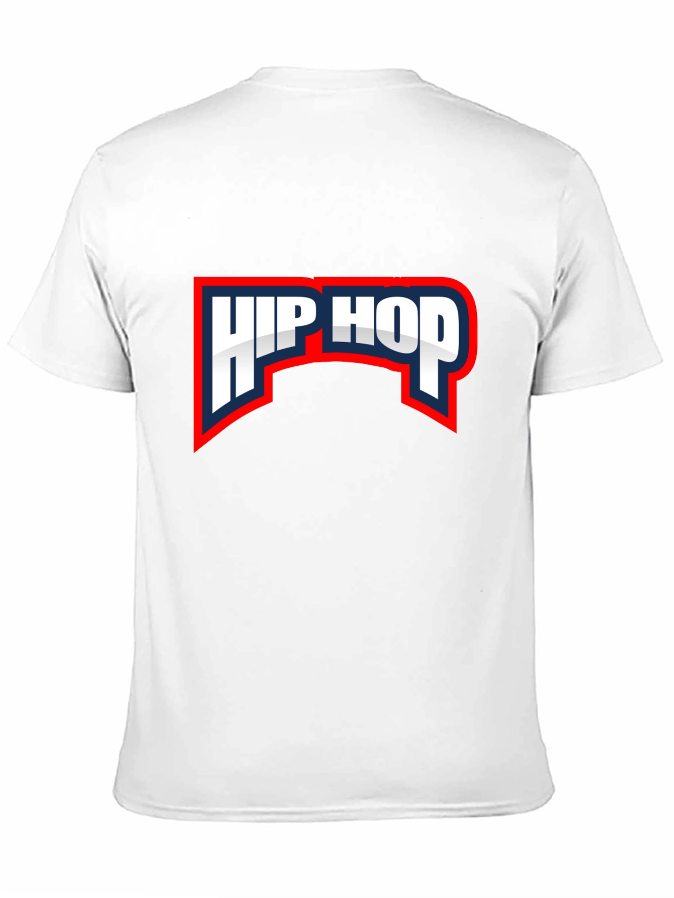 Hip Hop Graphic Tee - Black Crew Neck T-Shirt