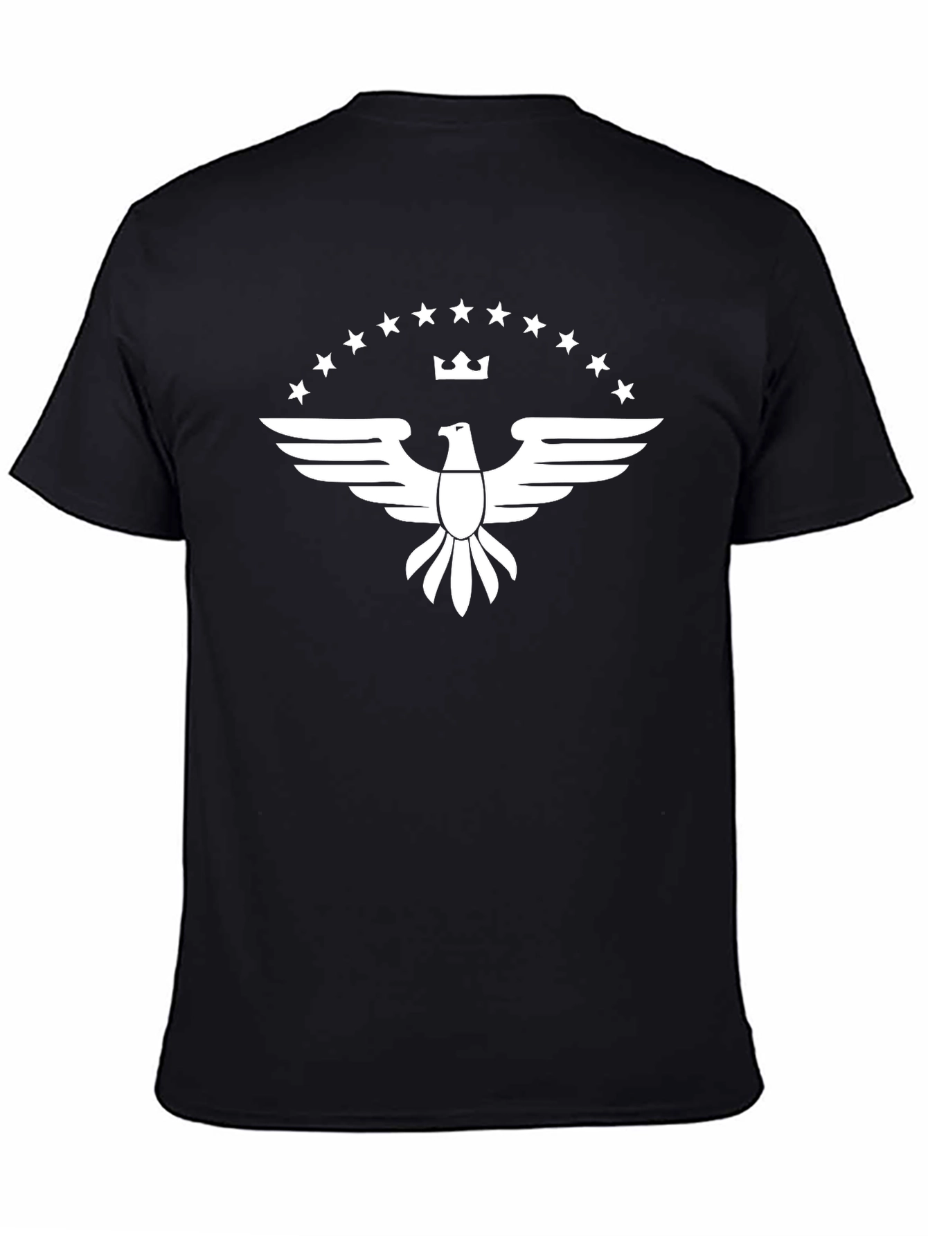 Eagle Crown Star Graphic Tee - Black