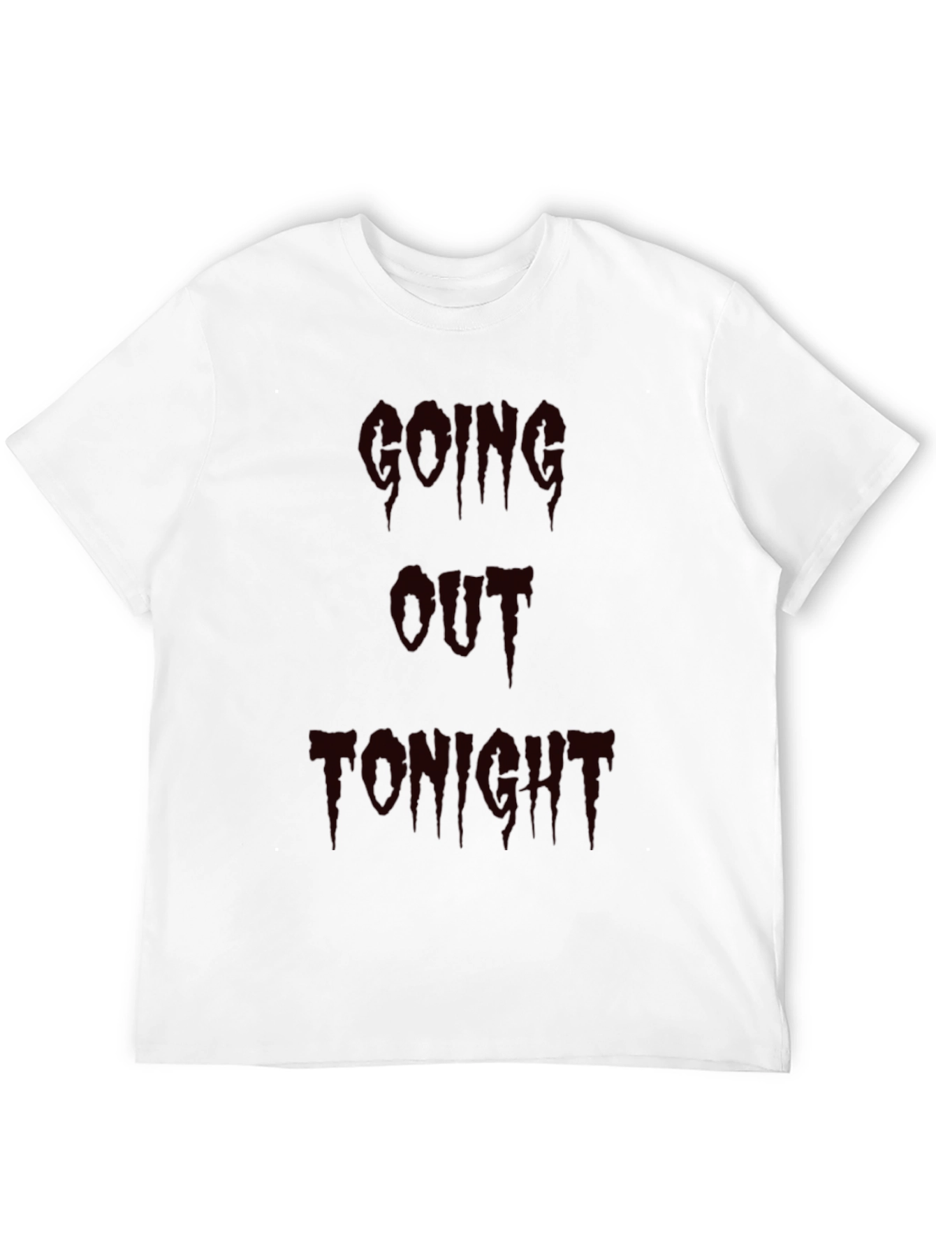 Going Out Tonight Mens Black Graphic Tee