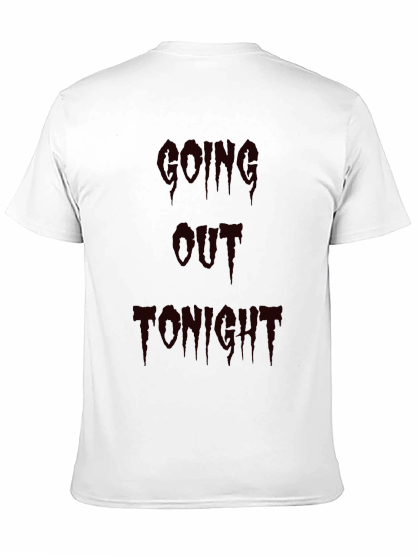Going Out Tonight Mens Black Graphic Tee