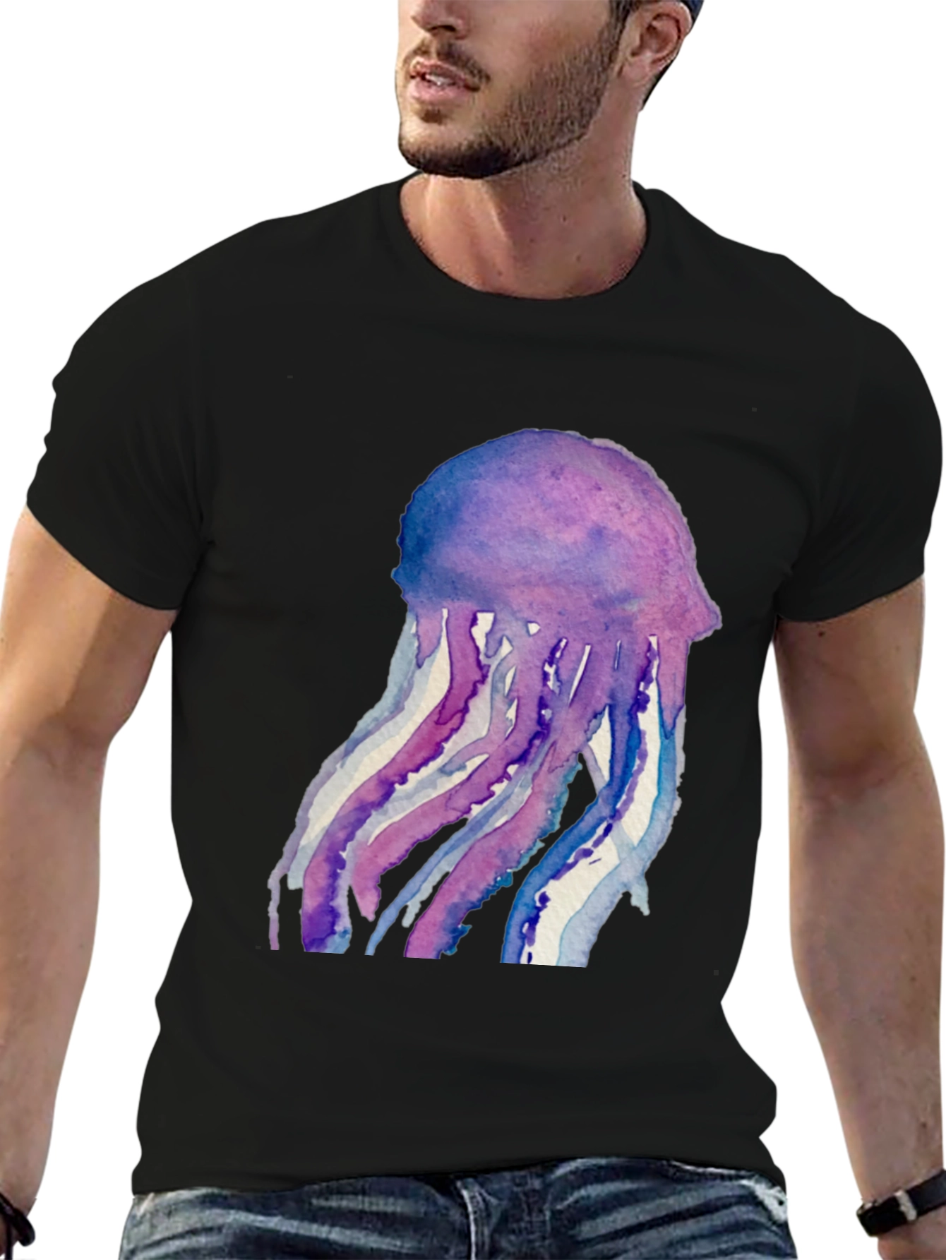 Jellyfish Watercolor T-Shirt