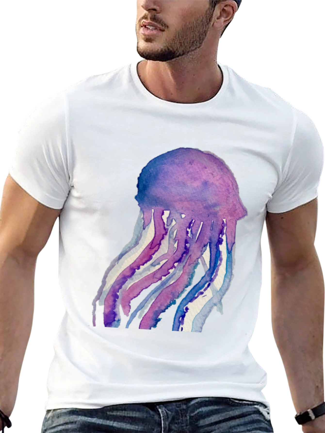 Jellyfish Watercolor T-Shirt