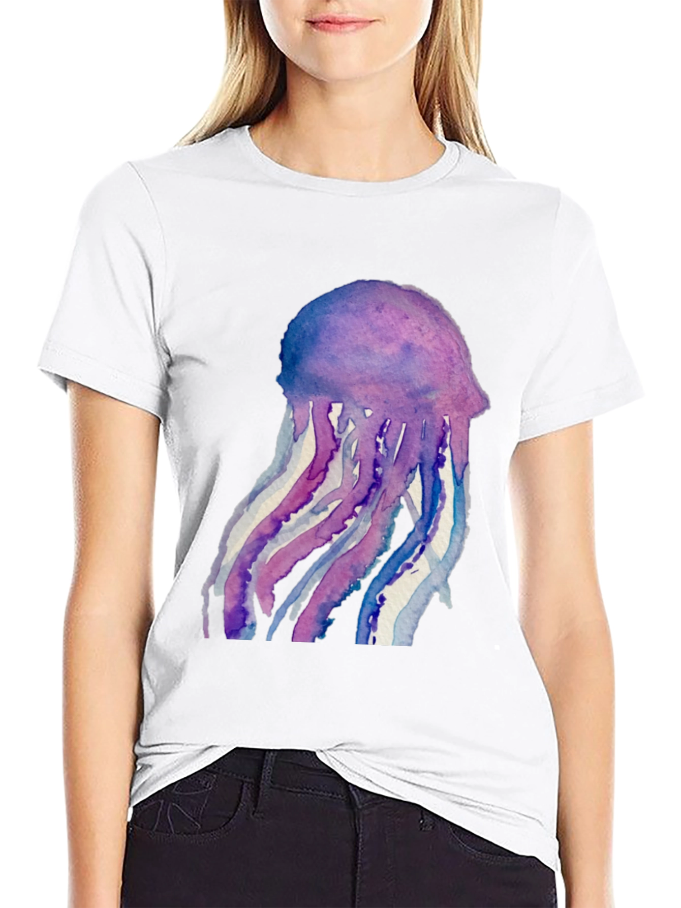 Jellyfish Watercolor T-Shirt