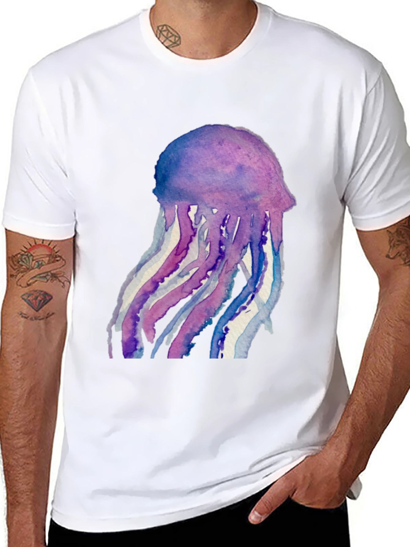 Jellyfish Watercolor T-Shirt