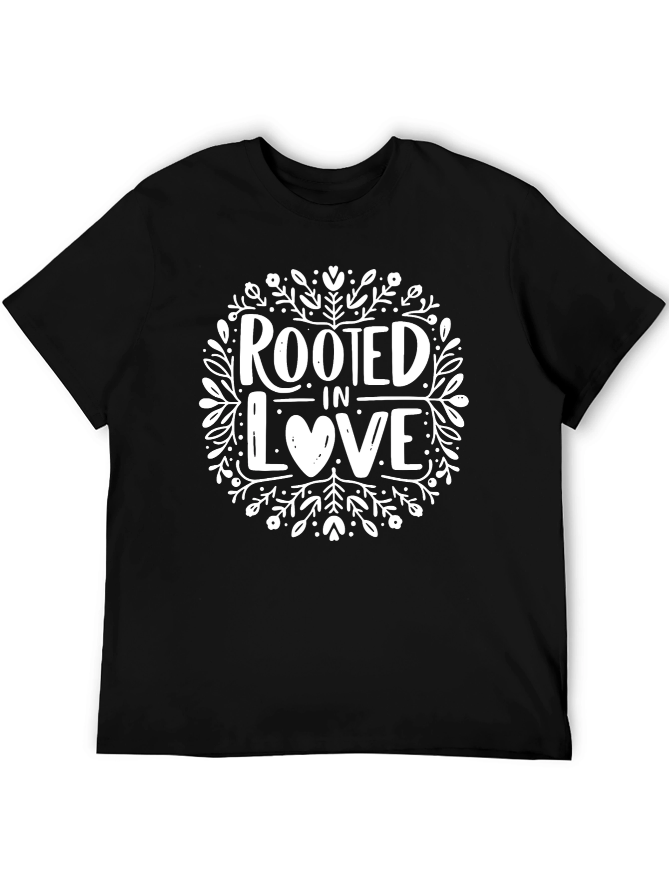 Rooted in Love Graphic Tee - Black