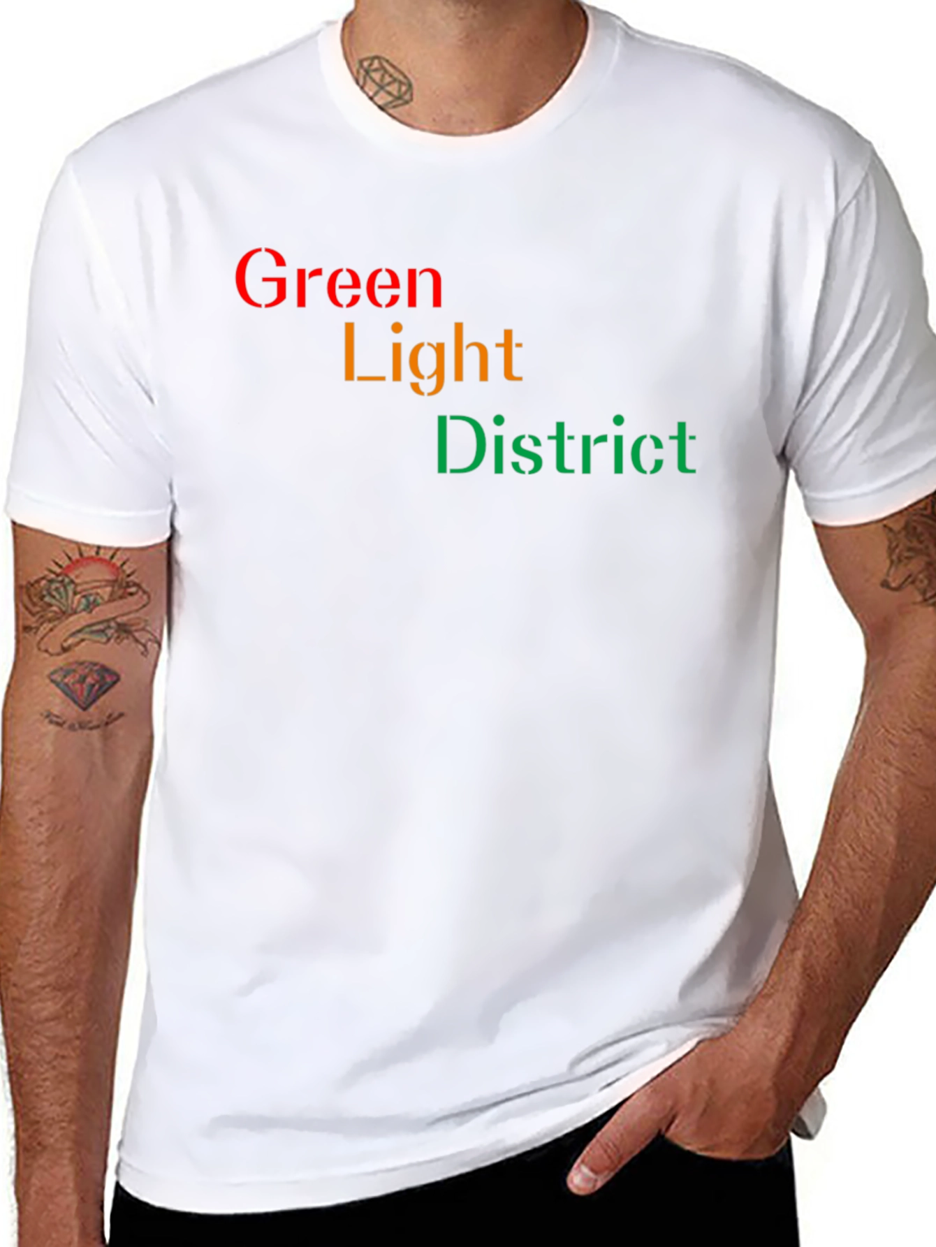 Green Light District Black T-Shirt