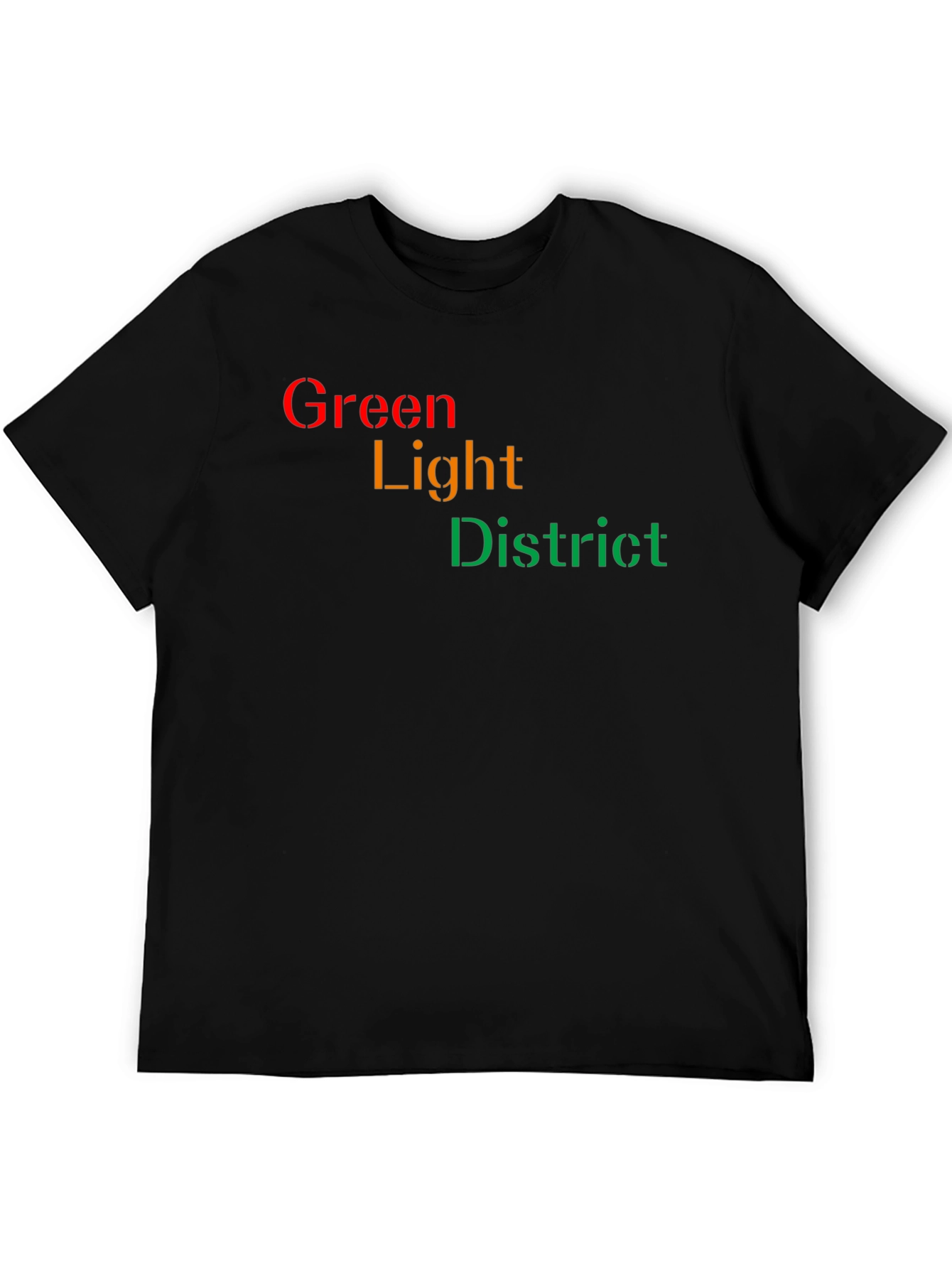 Green Light District Black T-Shirt