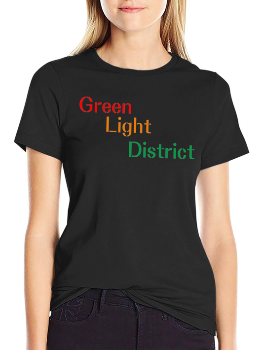 Green Light District Black T-Shirt