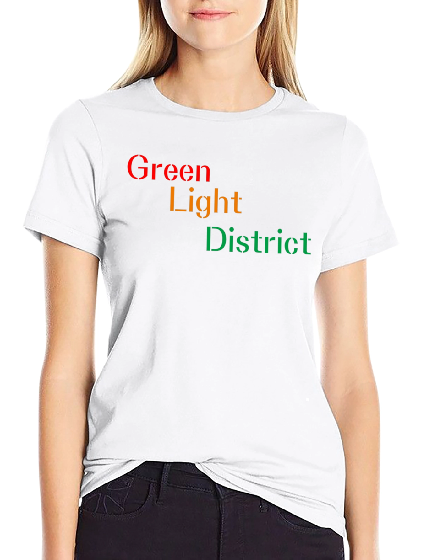 Green Light District Black T-Shirt