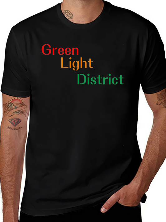 Green Light District Black T-Shirt