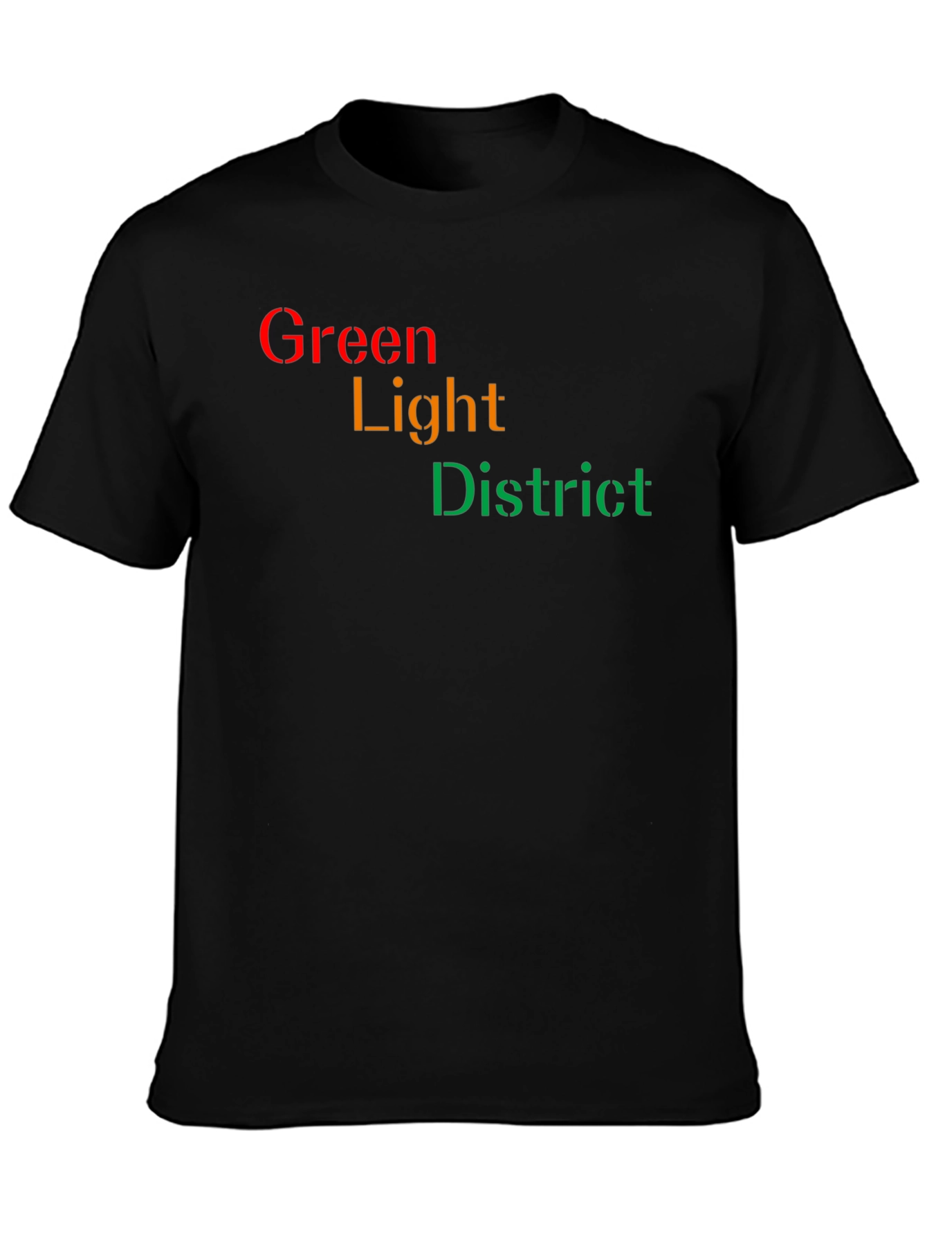 Green Light District Black T-Shirt
