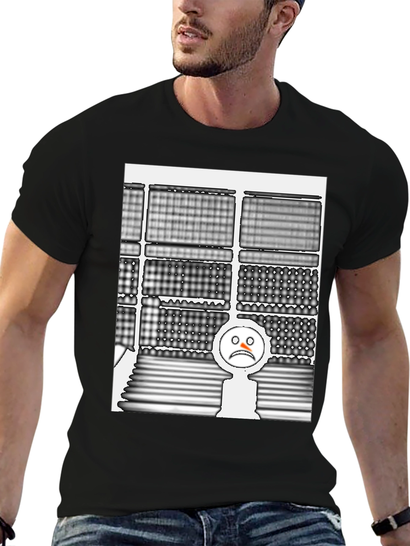 Abstract Patterned T-Shirt