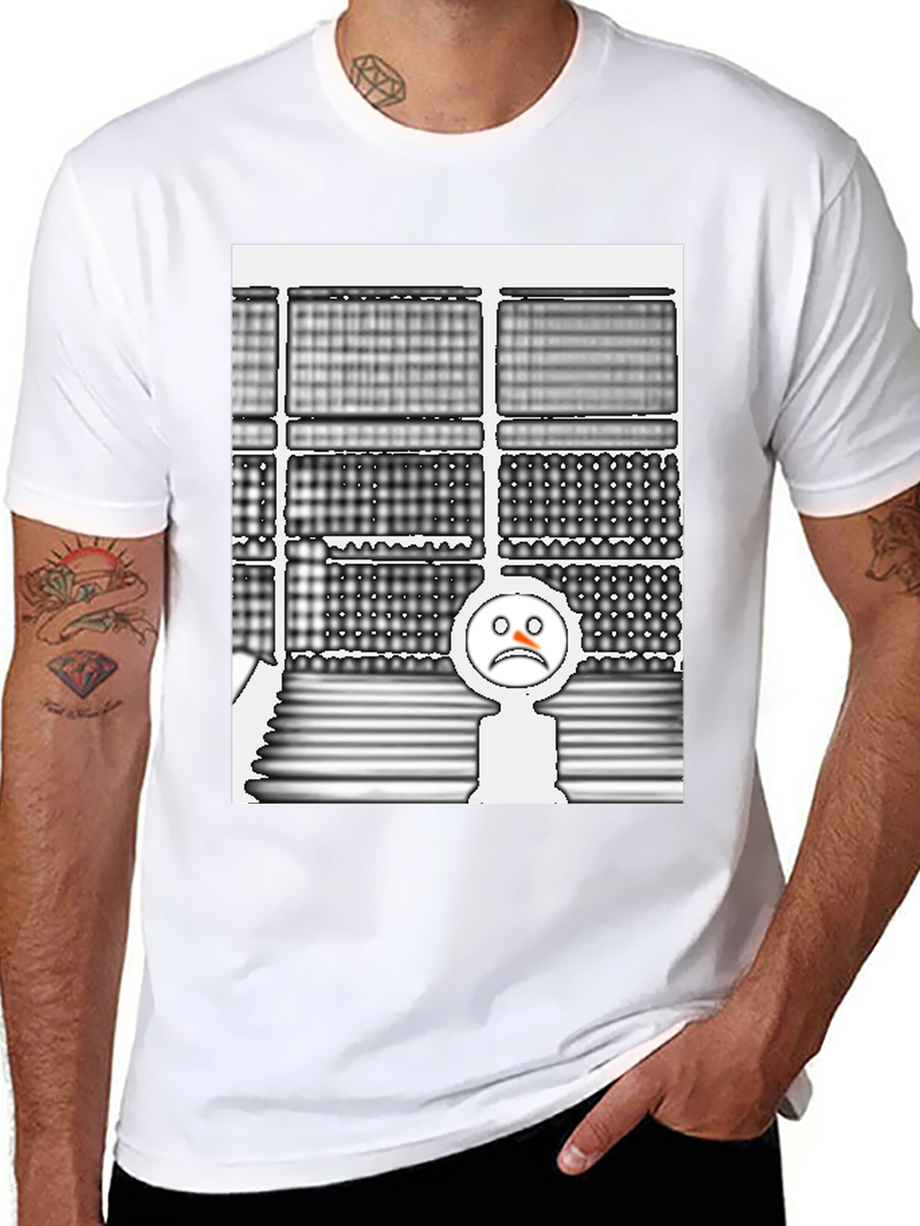 Abstract Patterned T-Shirt