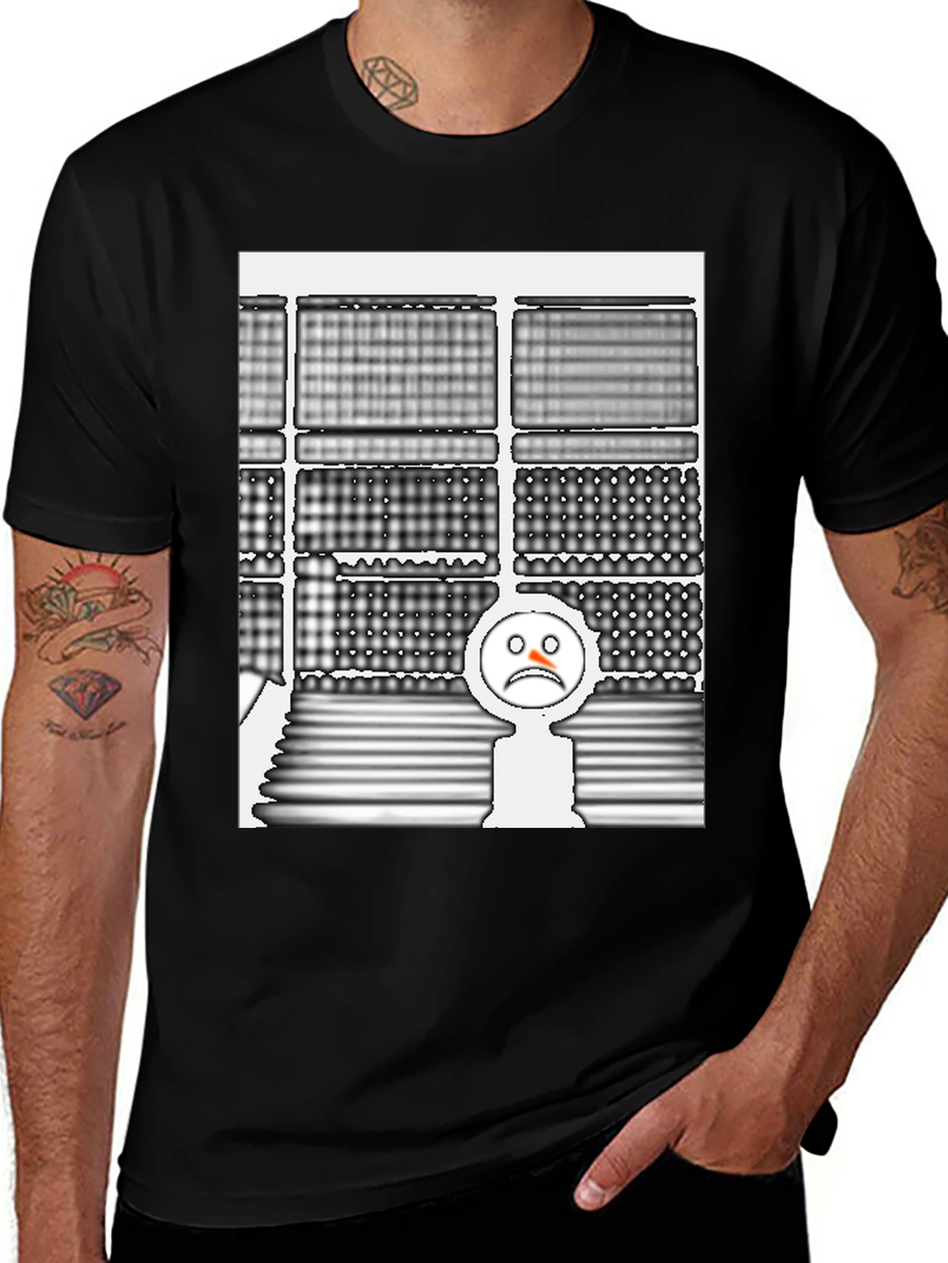 Abstract Patterned T-Shirt