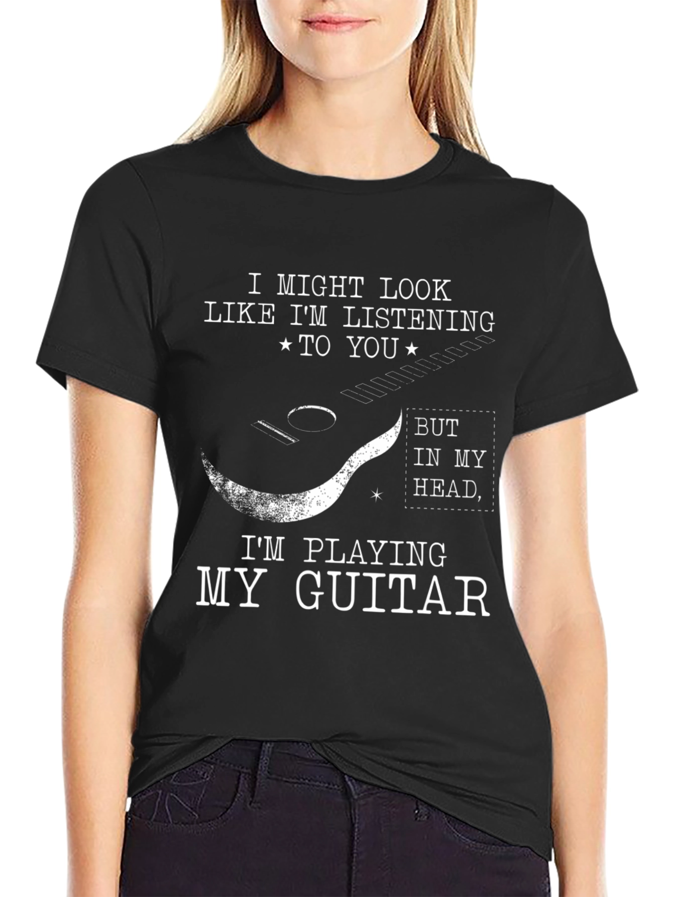 Guitar Player T-Shirt - Always in My Head!