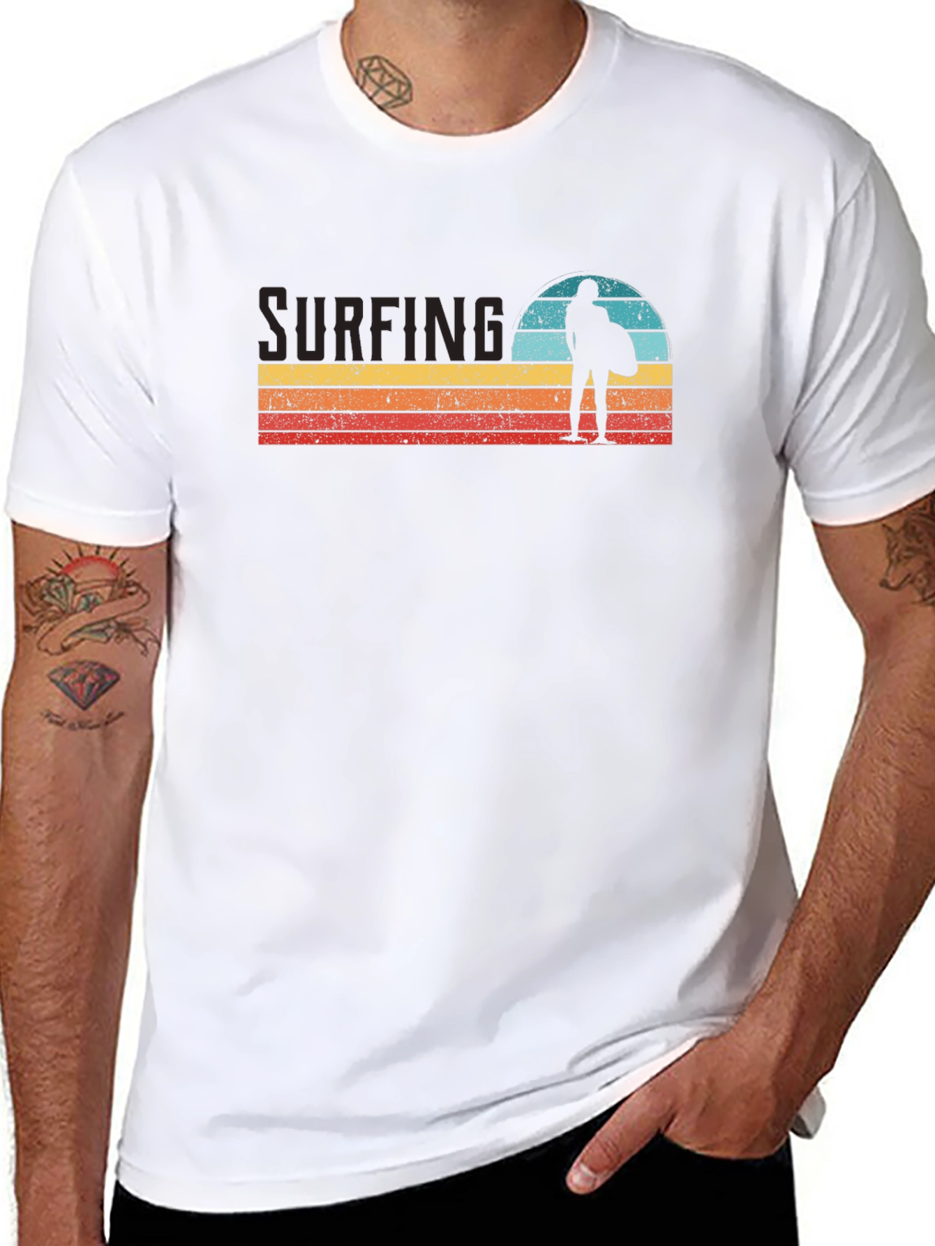 Retro Surfing Graphic Tee